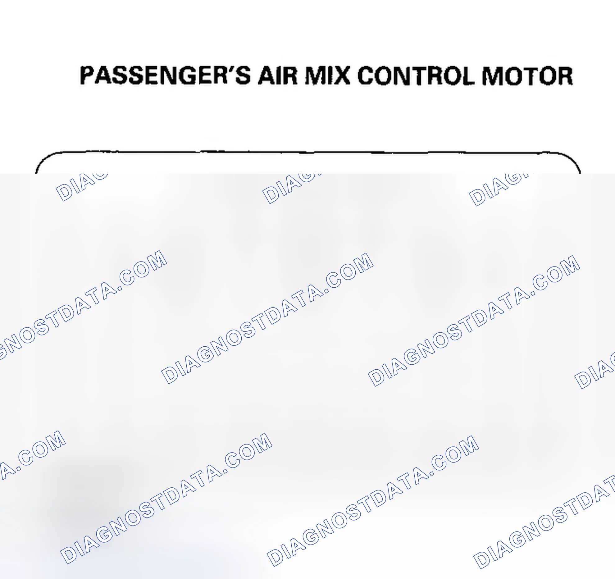 Scheme 41: Passenger's Air Mix Control Motor Test
