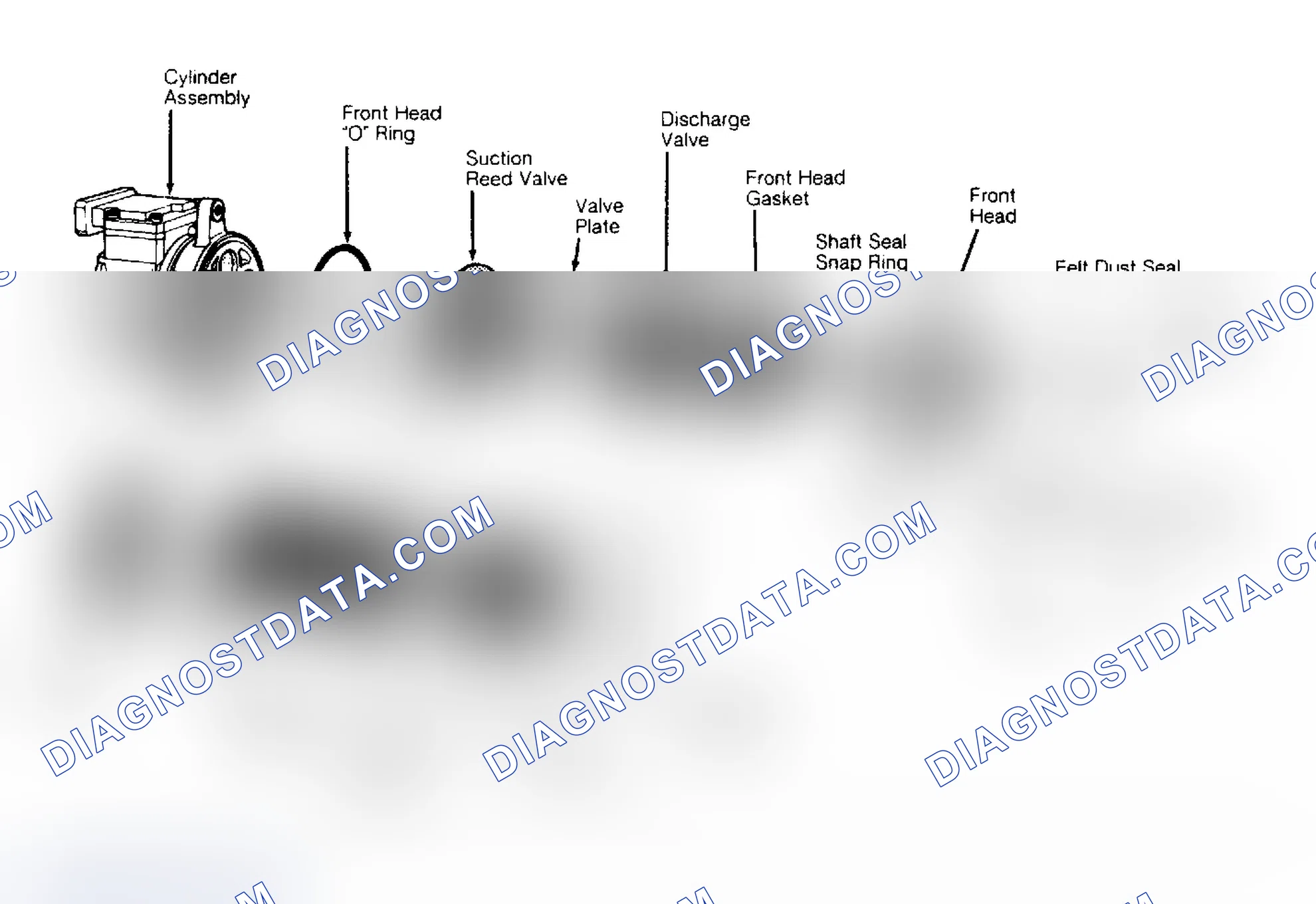 Scheme 16: Exploded View of Nippondenso 10PA20 Compressor