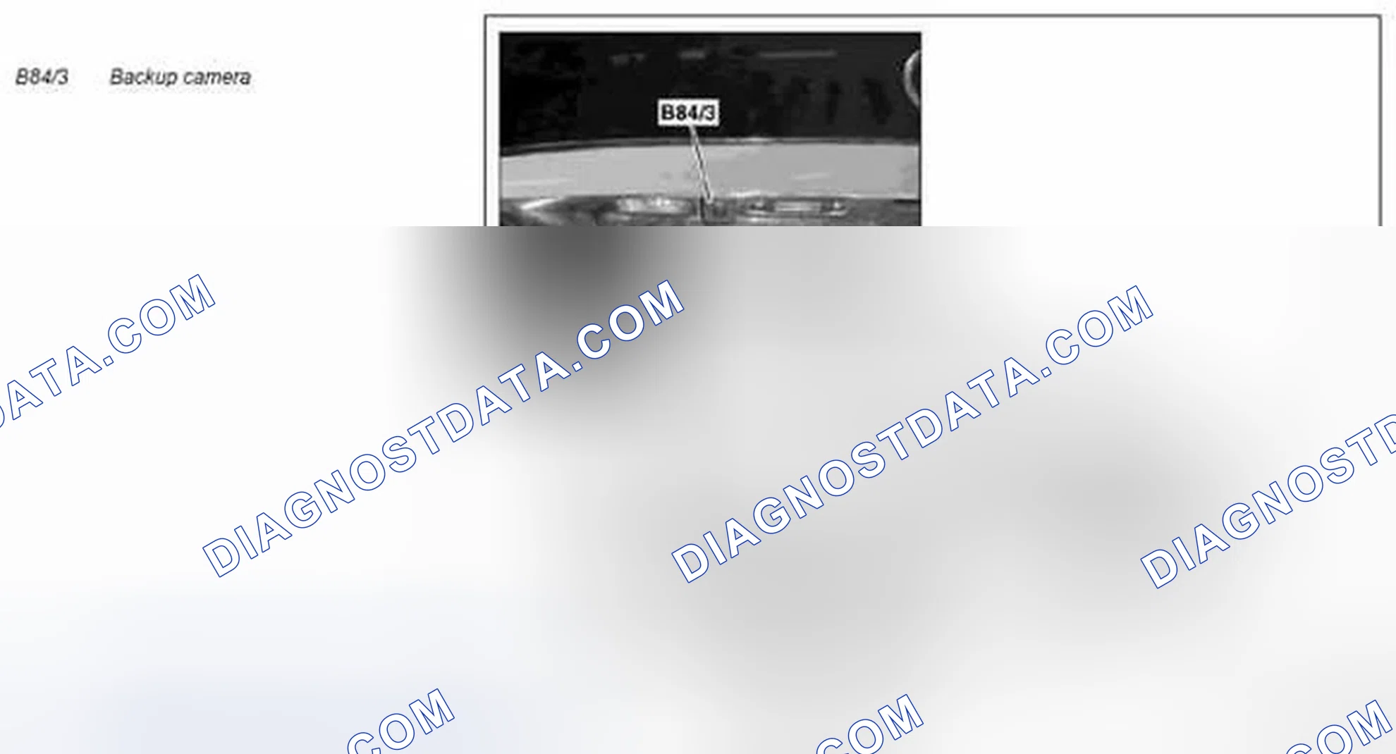 Scheme 49: Backup camera component description - GF54.65-P-5040GZ