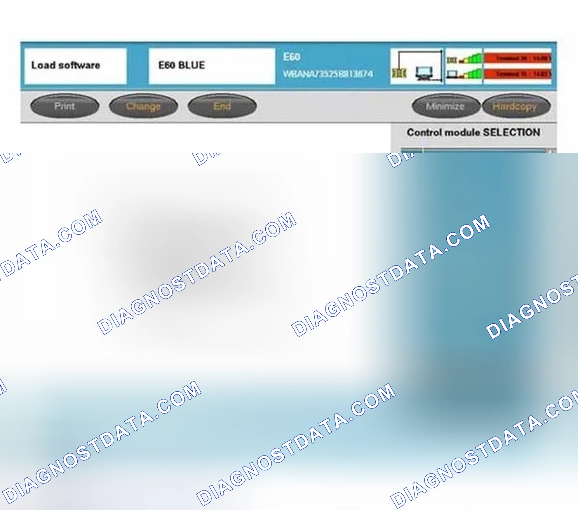 Scheme 257: Control Module Selection - Programming - Update Software