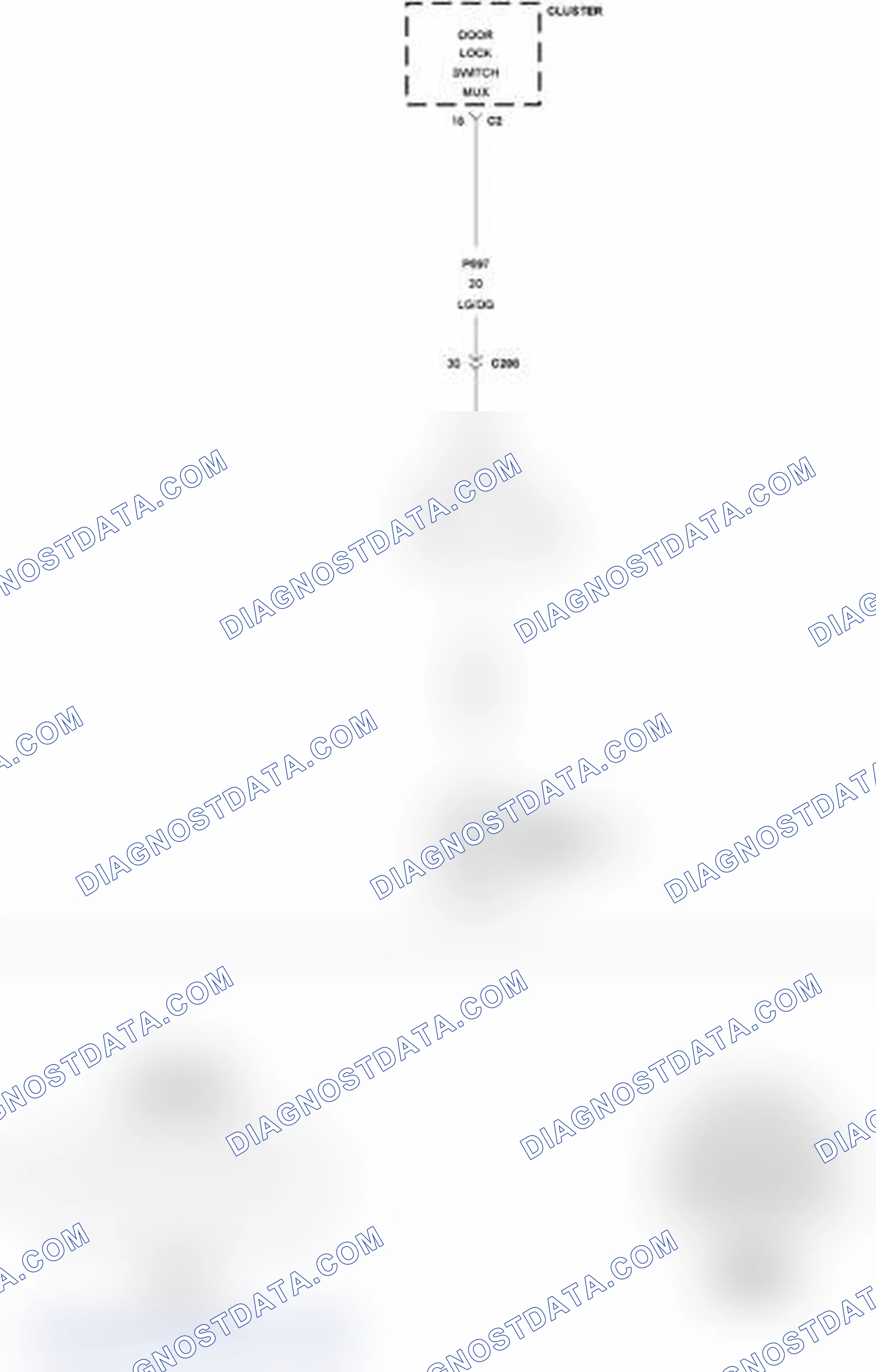 Scheme 30: B1800-DRIVER DOOR LOCK/UNLOCK SWITCH CIRCUIT PERFORMANCE