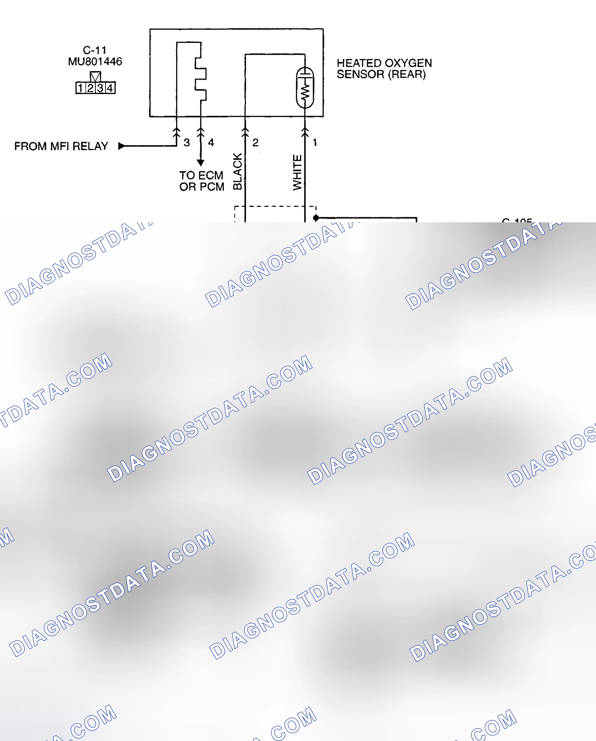 Scheme 10: DTC P0137: HEATED OXYGEN SENSOR CIRCUIT LOW VOLTAGE (SENSOR 2)