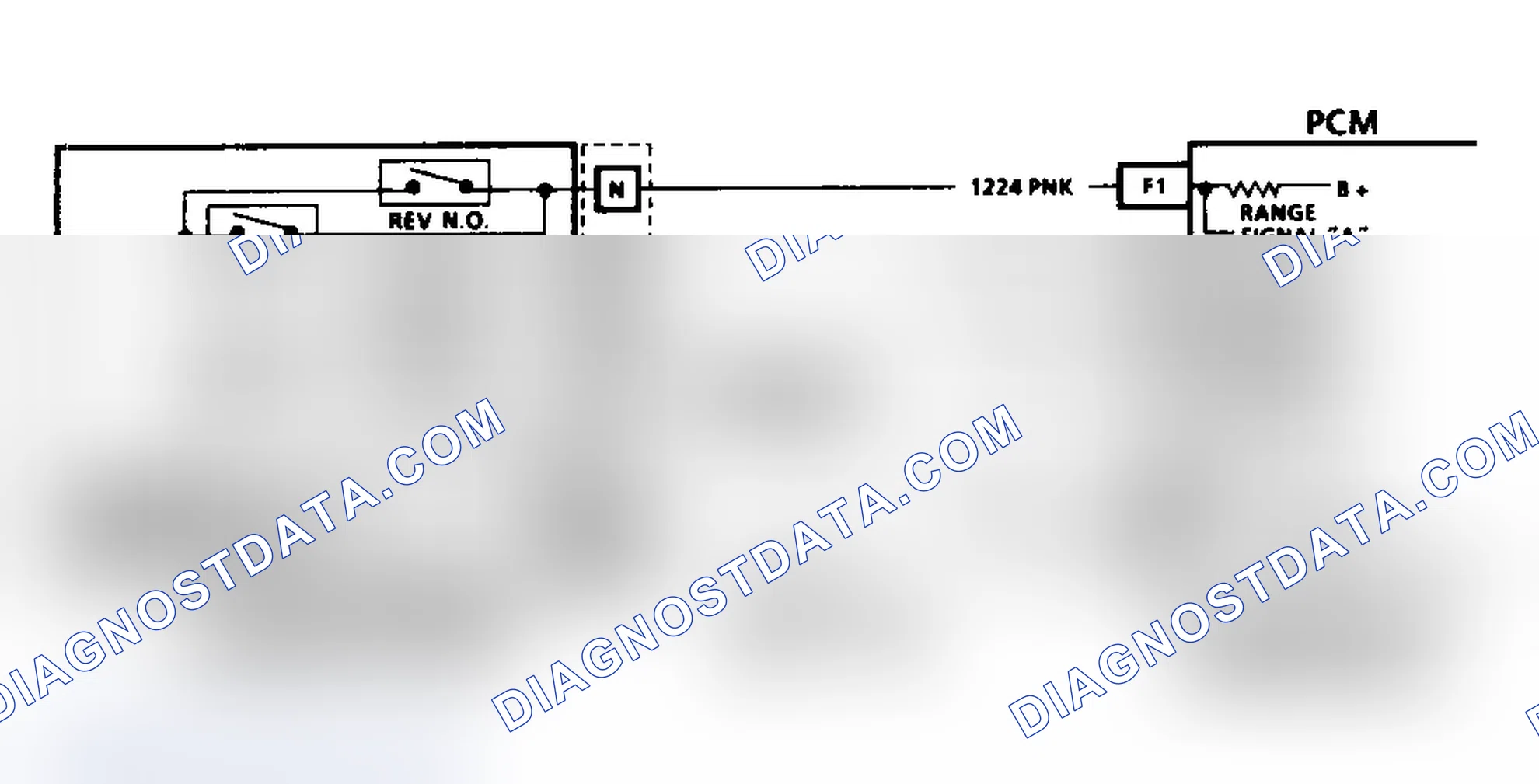 Scheme 427: Code 28 Schematic (4L60-E Transmission (Gasoline) Transmission Range Pressure Switch