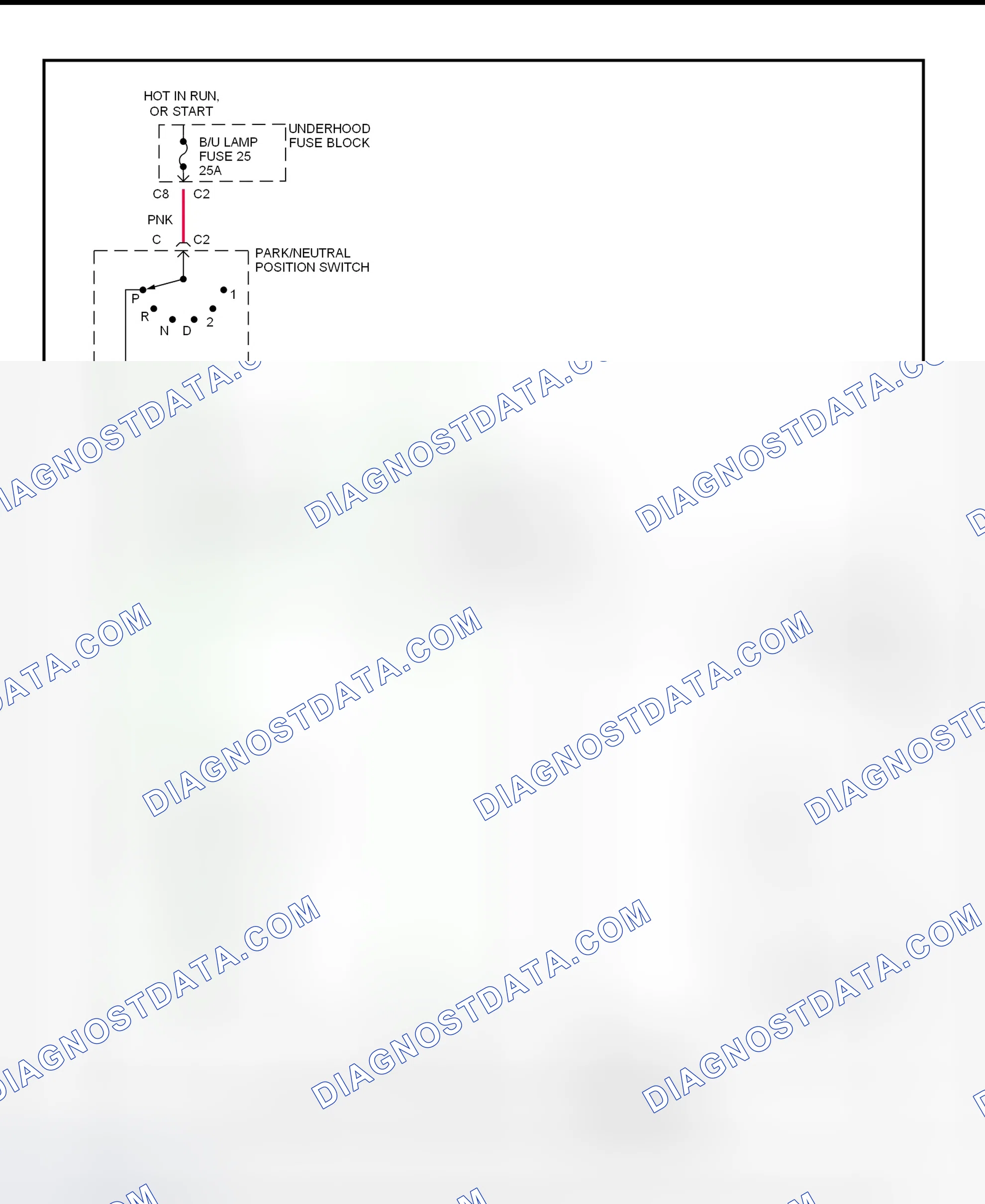 Fig. 10: Shift Interlock System Wiring Diagram ("S" & "T" Series Utility - With Floor Shift)