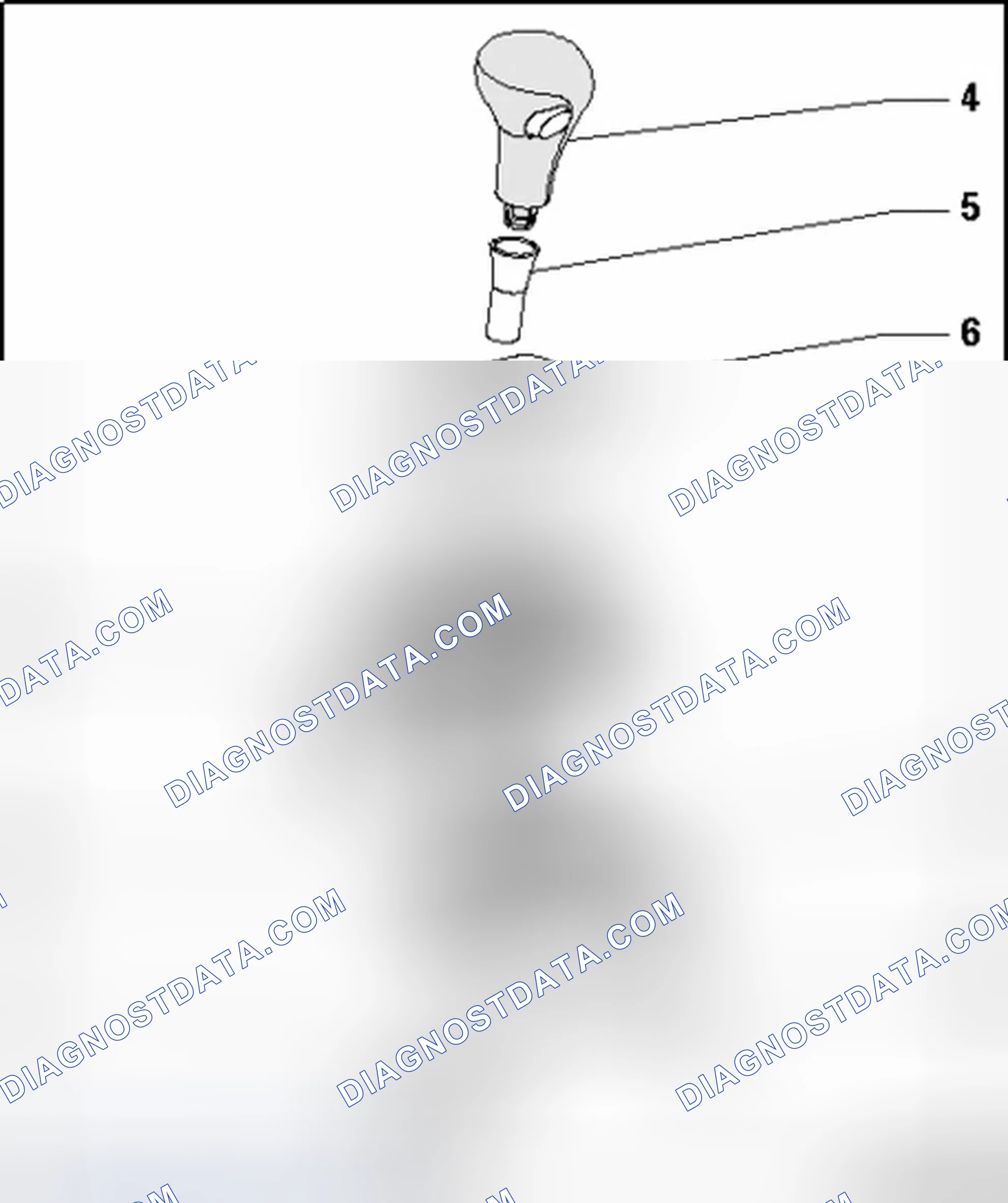 Scheme 16: Selector lever handle, shift mechanism cover, assembly overview