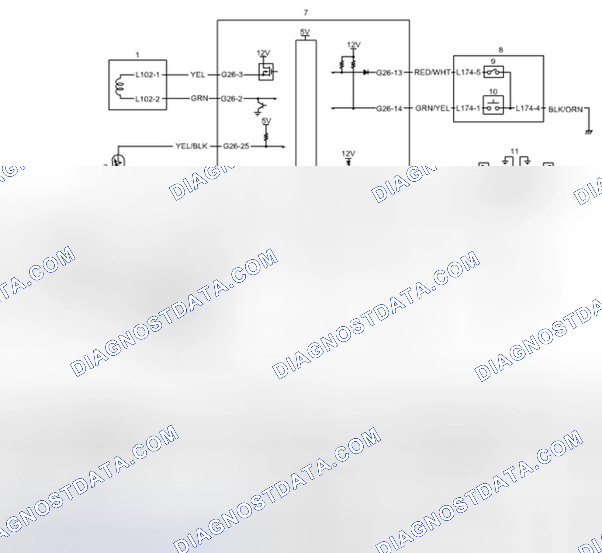 Scheme 2: 4WD Control System Wiring Circuit Diagram