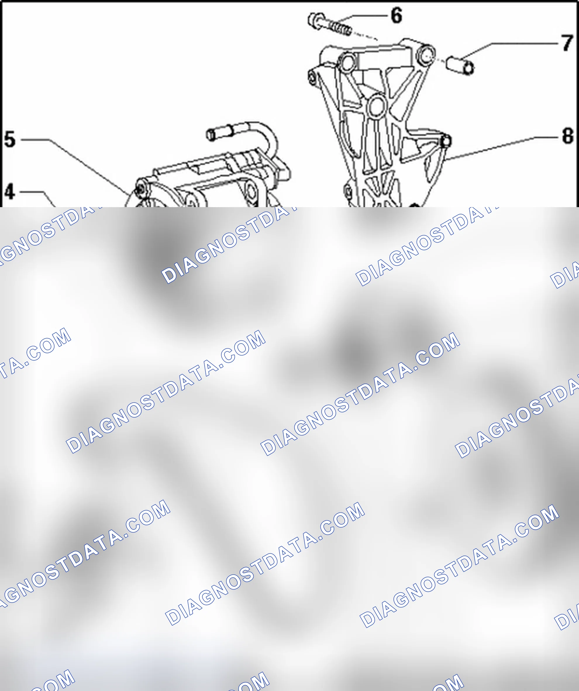 Scheme 412: Ribbed belt drive for generator