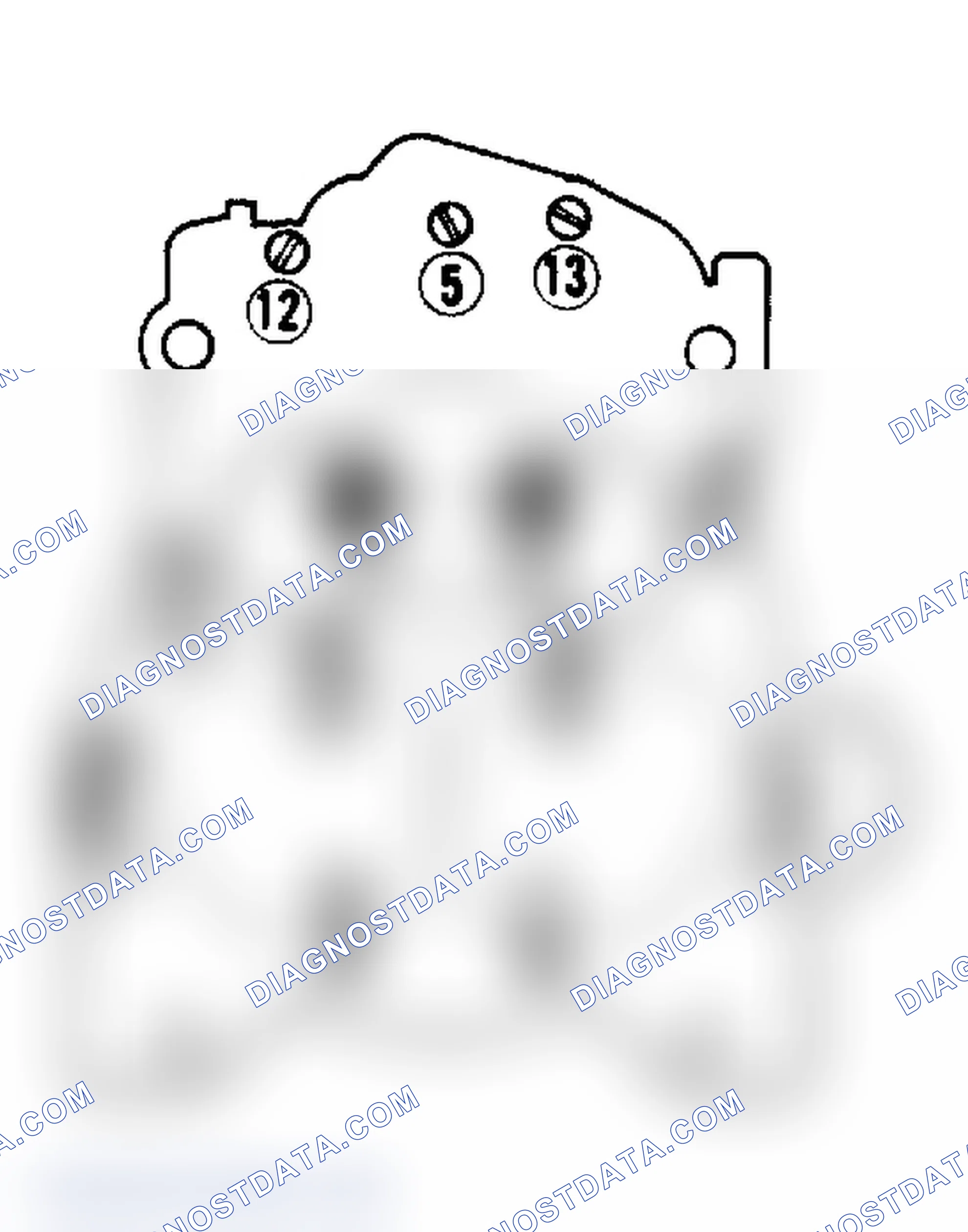 Scheme 19: Air Horn Screw Tightening Sequence Screws 1 and 2 are countersunk next to venturi.