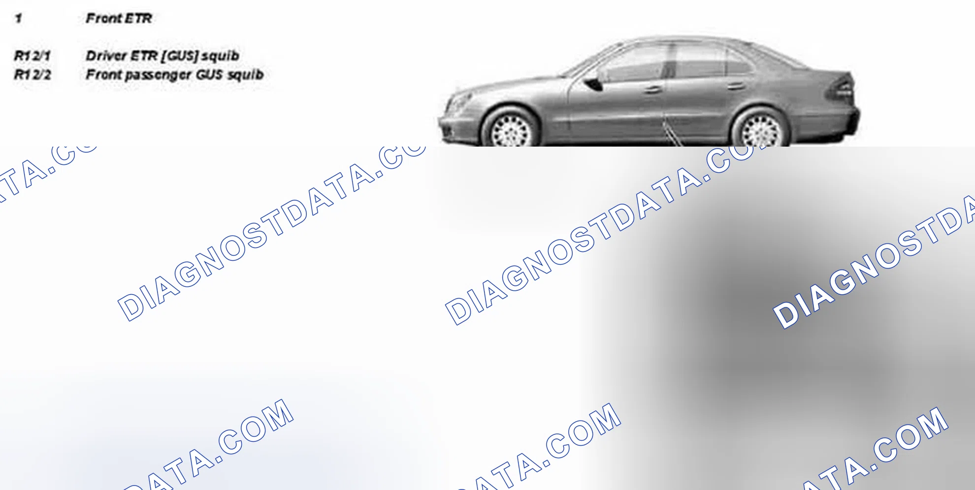 Fig. 33: Identifying Driver ETR Squib And Front Passenger GUS Squib