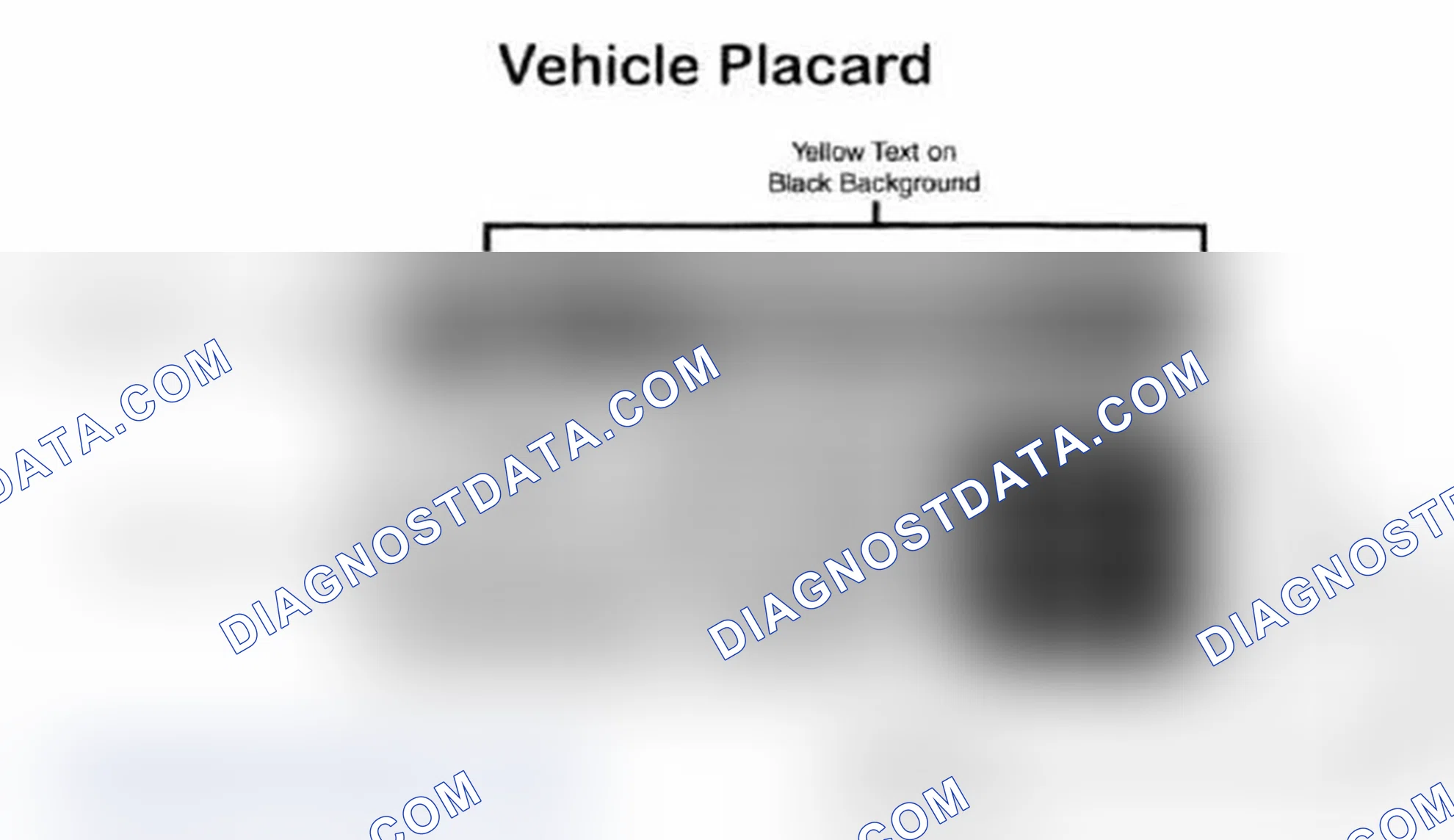 Scheme 28: Vehicle Tire Placard - Typical