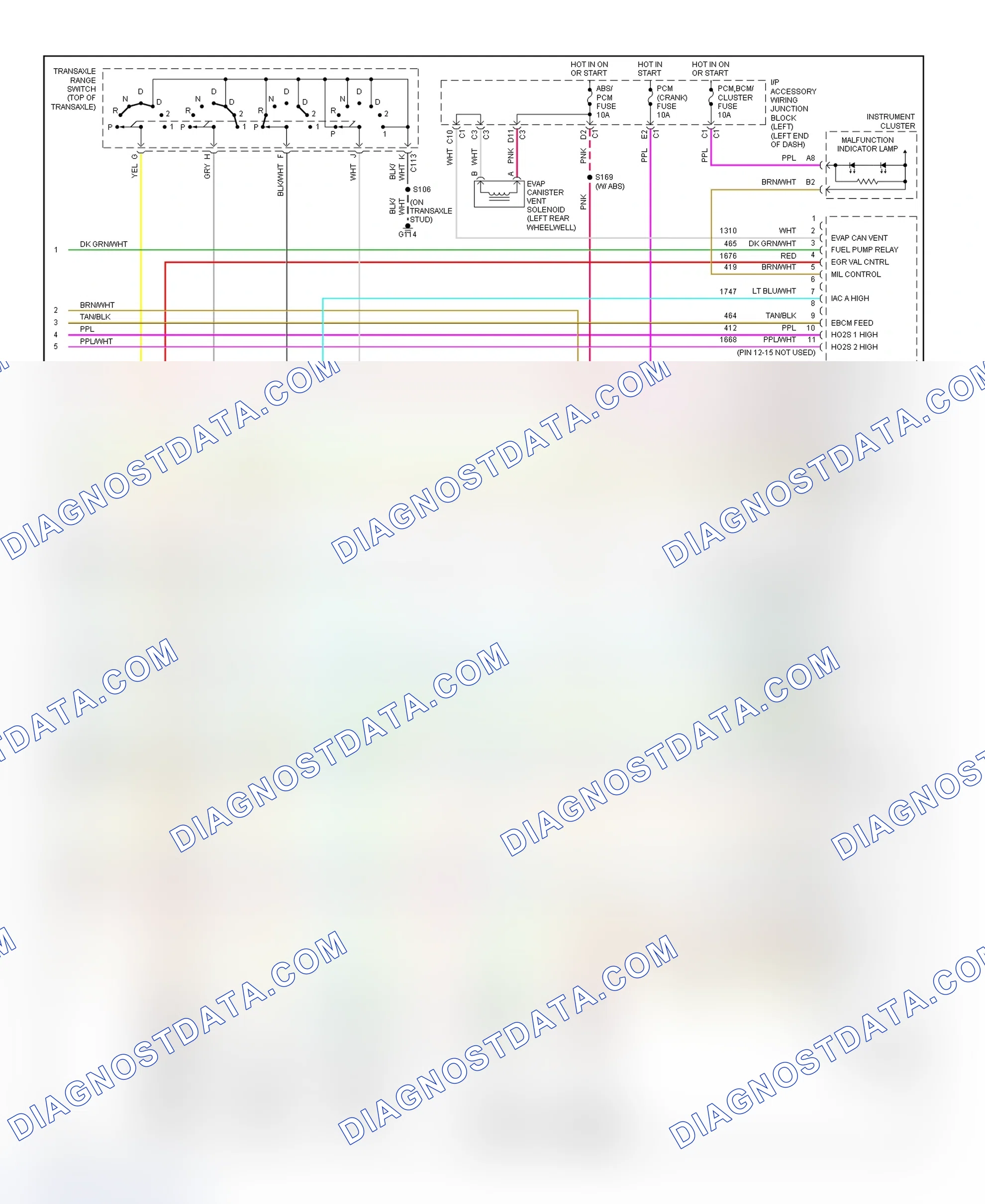 Scheme 116: PCM Wiring Diagram (Impala & Monte Carlo - 3.4L - 4 Of 4)