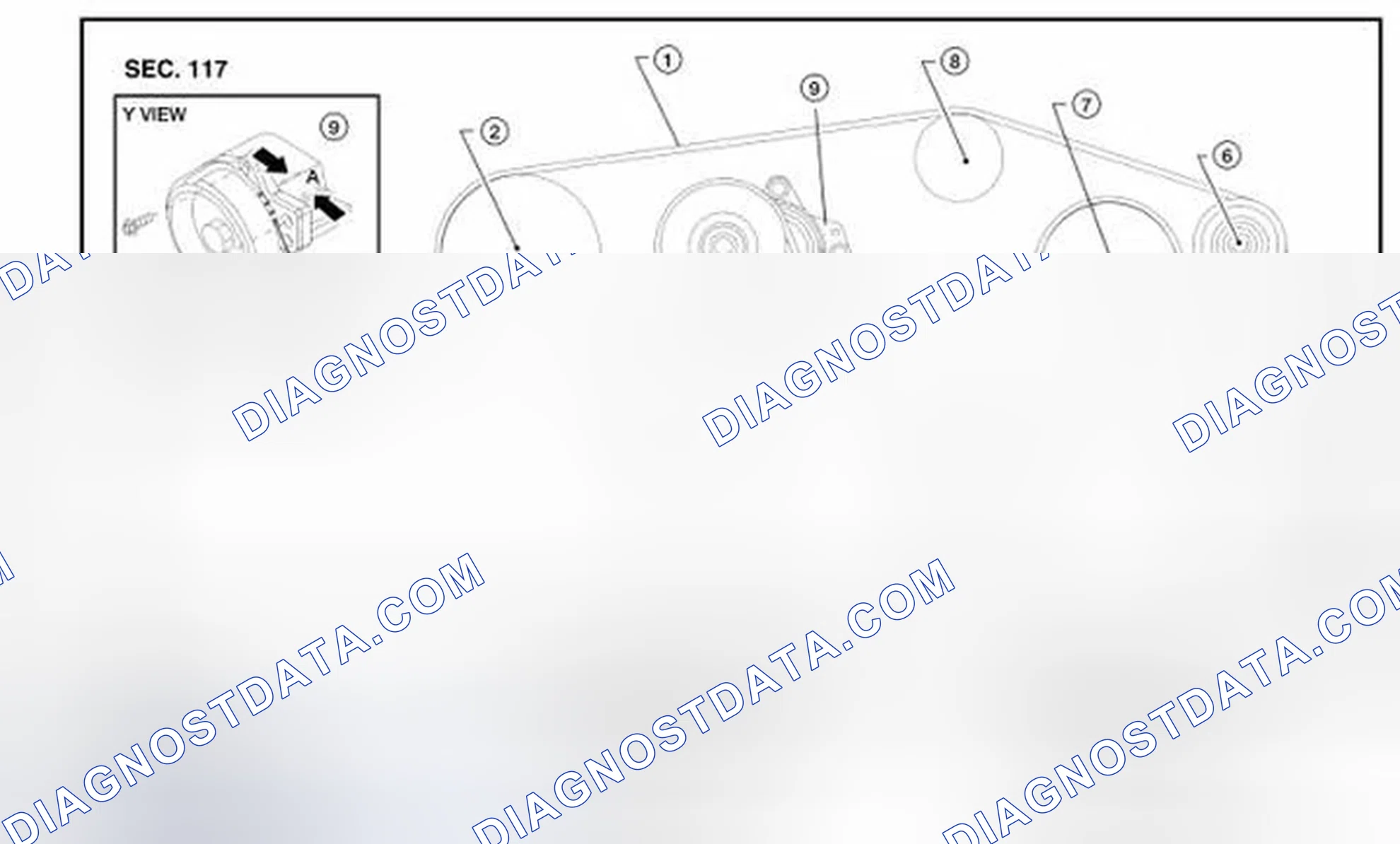 Scheme 40: DRIVE BELTS: Exploded View