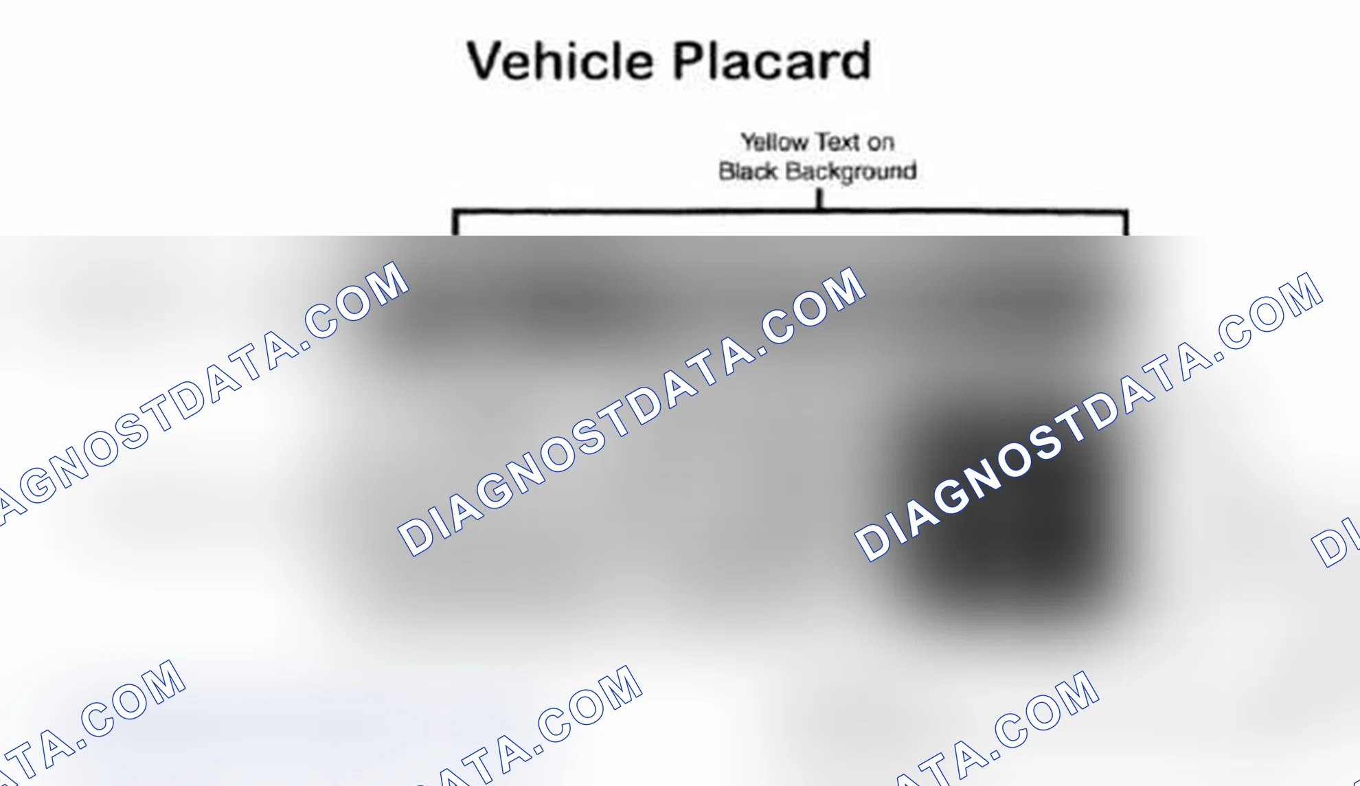 Scheme 28: Vehicle Tire Placard - Typical