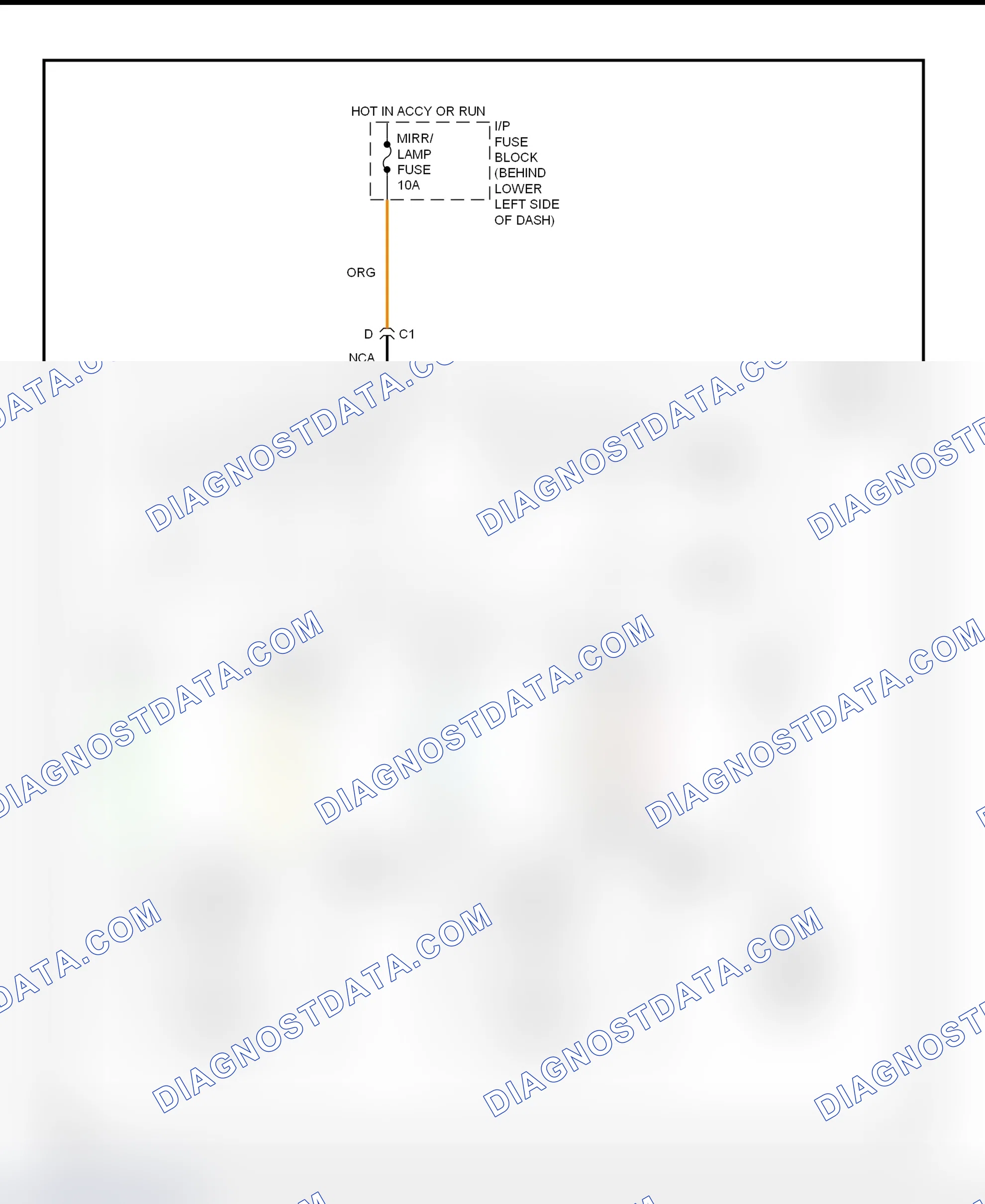 Fig. 2: Power Mirror System Wiring Diagram (Cavalier & Sunfire - 2000)