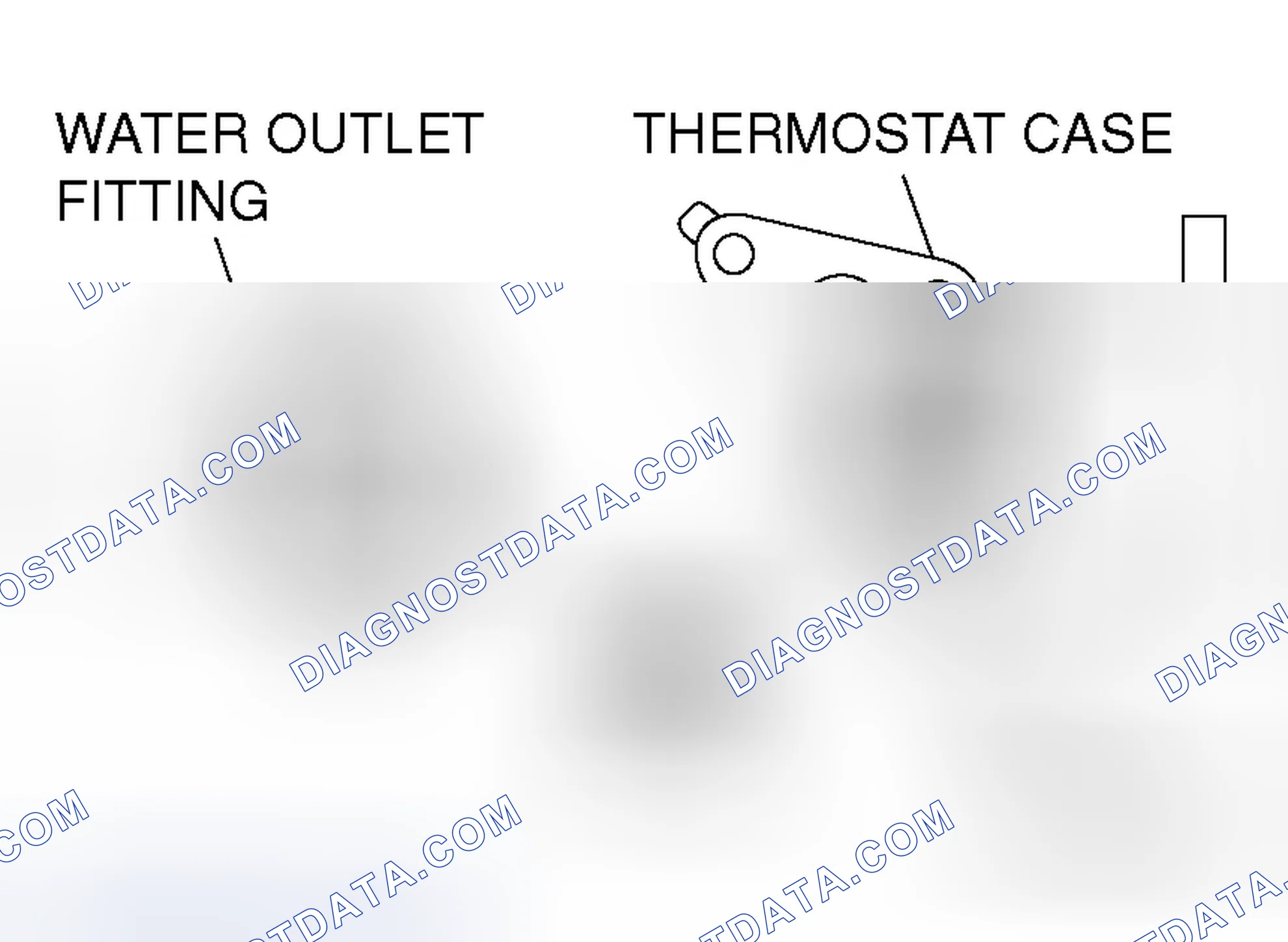 Scheme 56: >> B << THERMOSTAT CASE/WATER OUTLET FITTING INSTALLATION