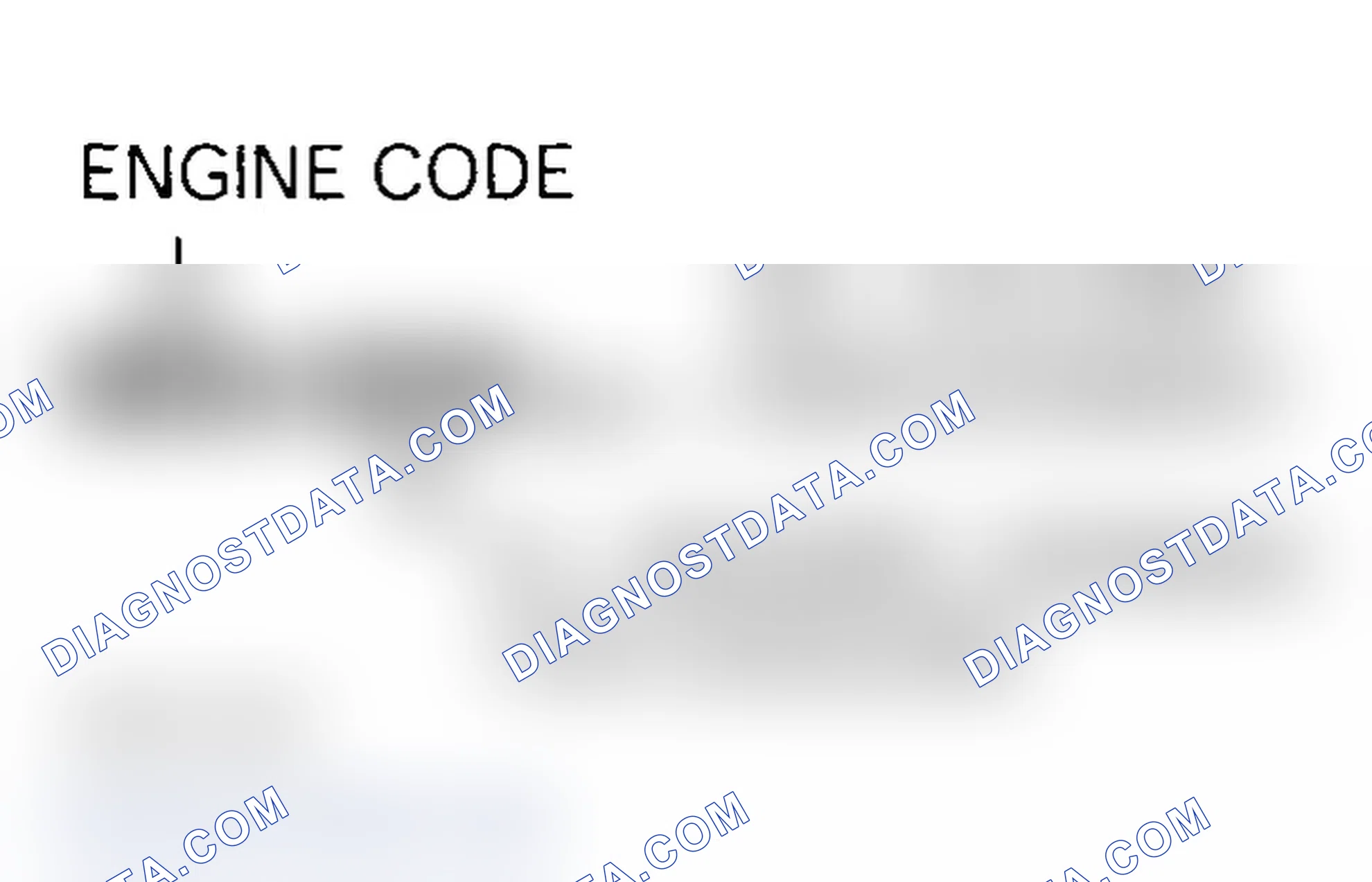 Scheme 1: ENGINE CODE LOCATIONS