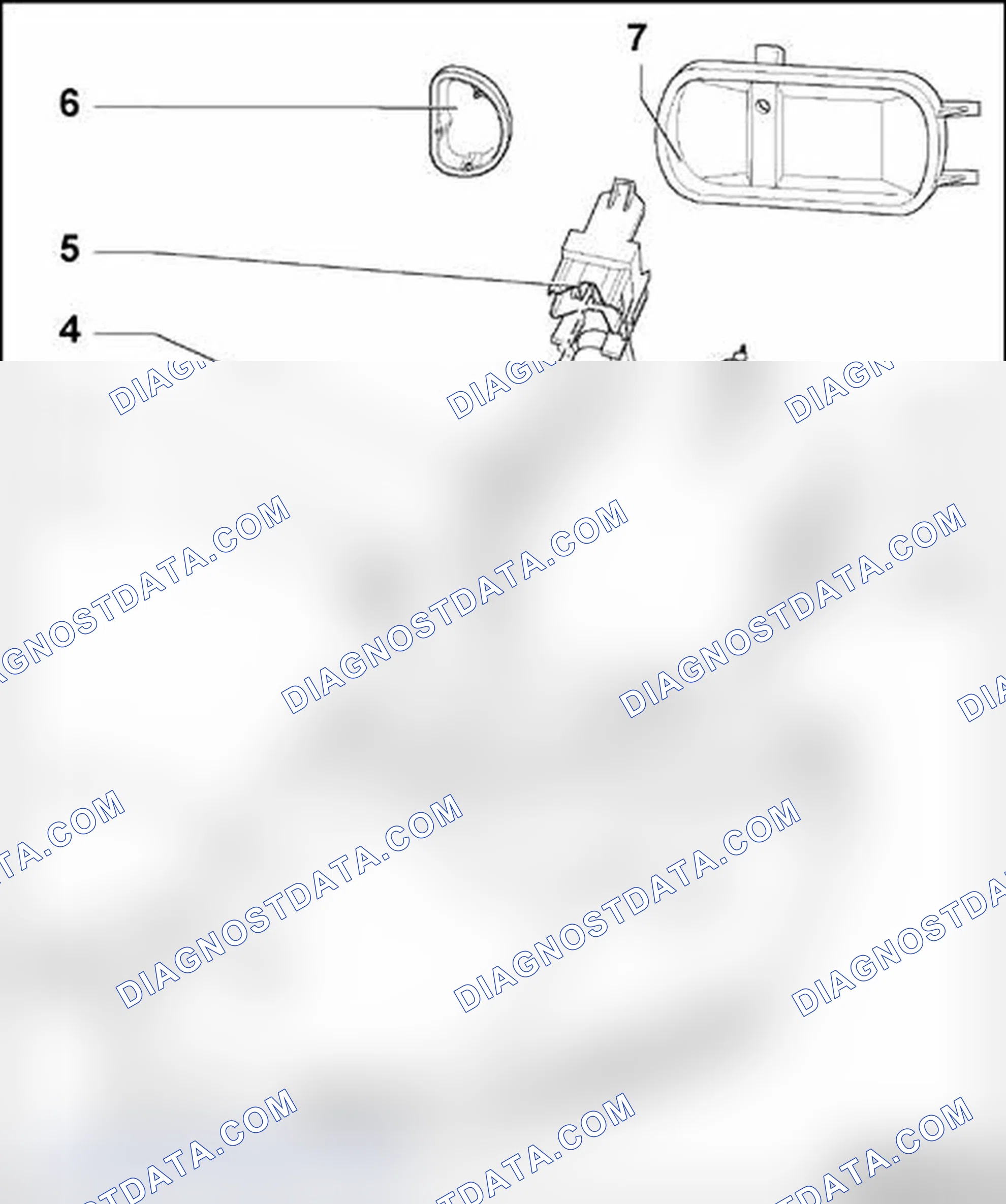 Scheme 126: Halogen headlights, assembly
