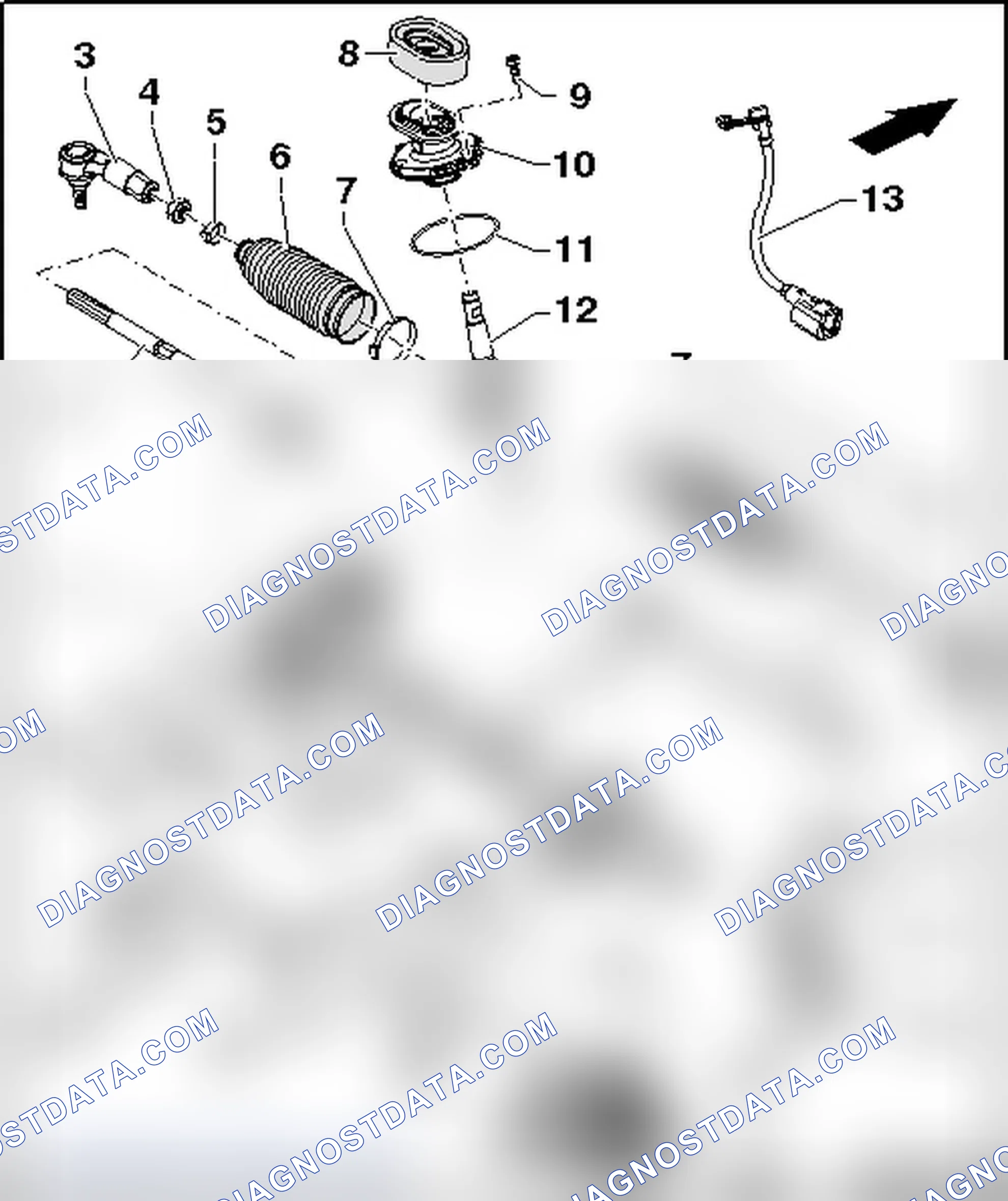 Scheme 138: ELECTROMECHANICAL POWER STEERING GEAR