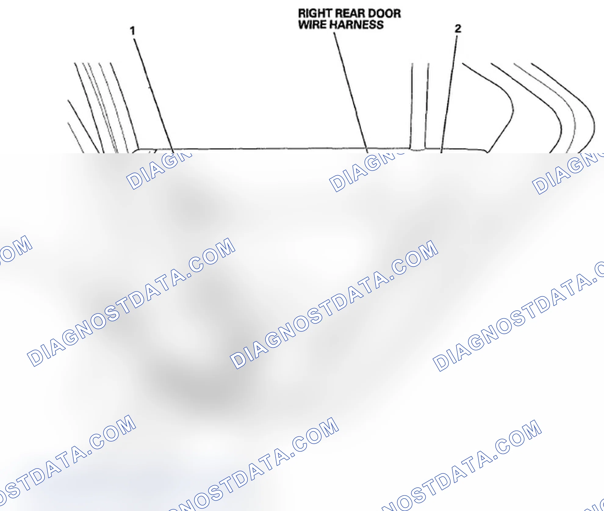 Scheme 41: Identifying Right Rear Door Wire Harness