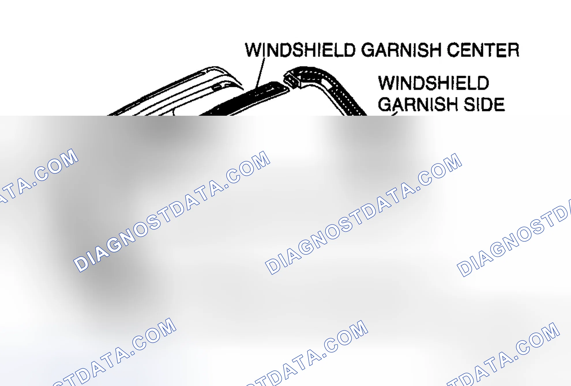 Scheme 9: WINDSHIELD GARNISH REMOVAL