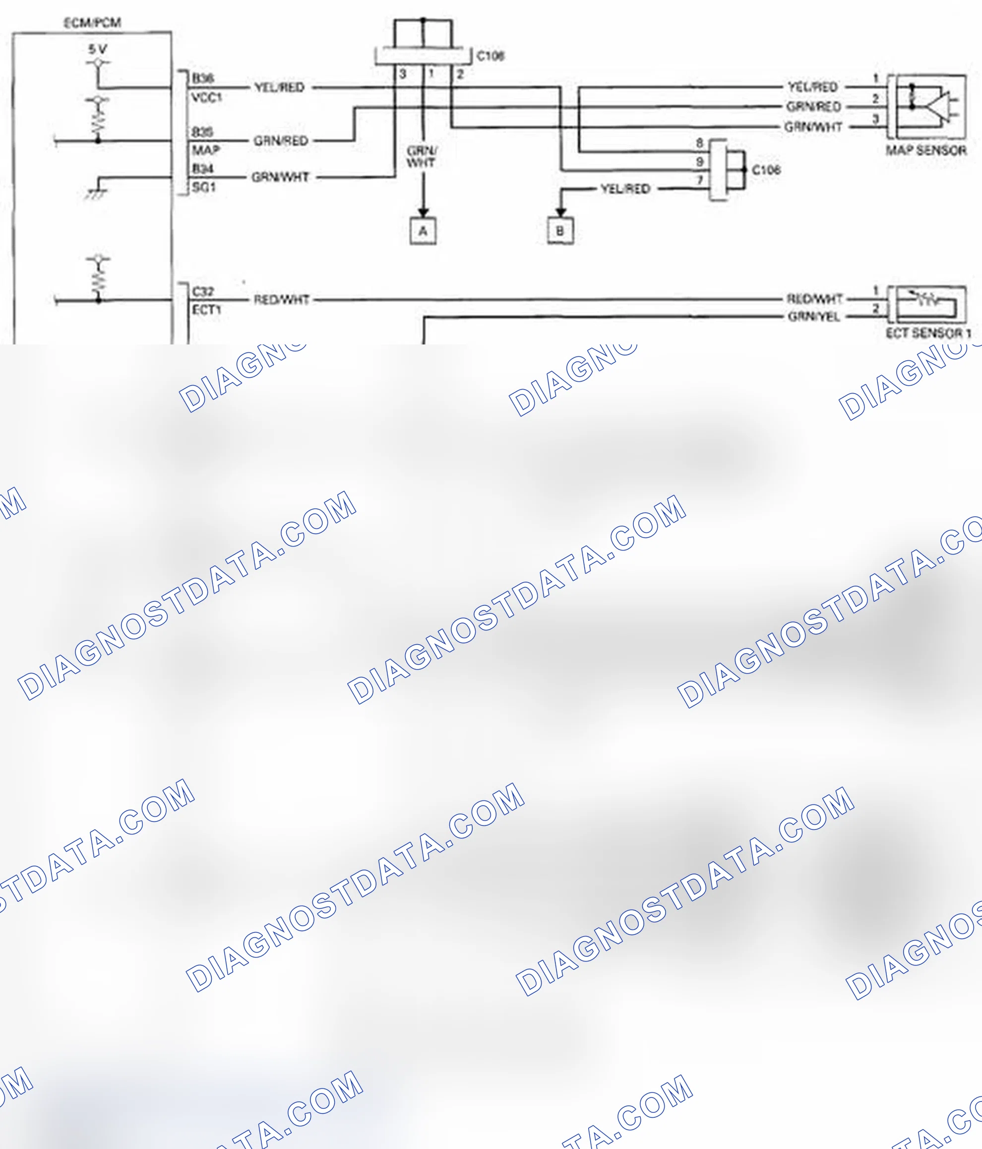 Scheme 122: ECM/PCM Circuit Diagram