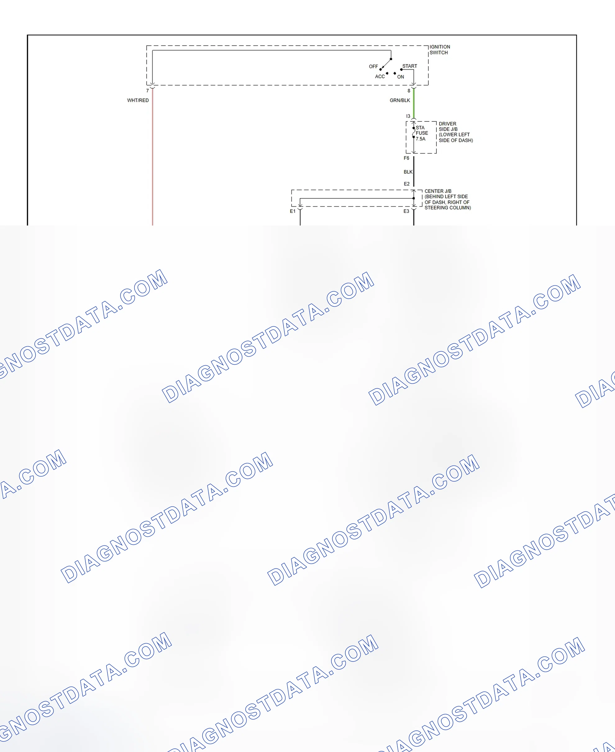Fig. 35: Starting System Wiring Diagram (4Runner)