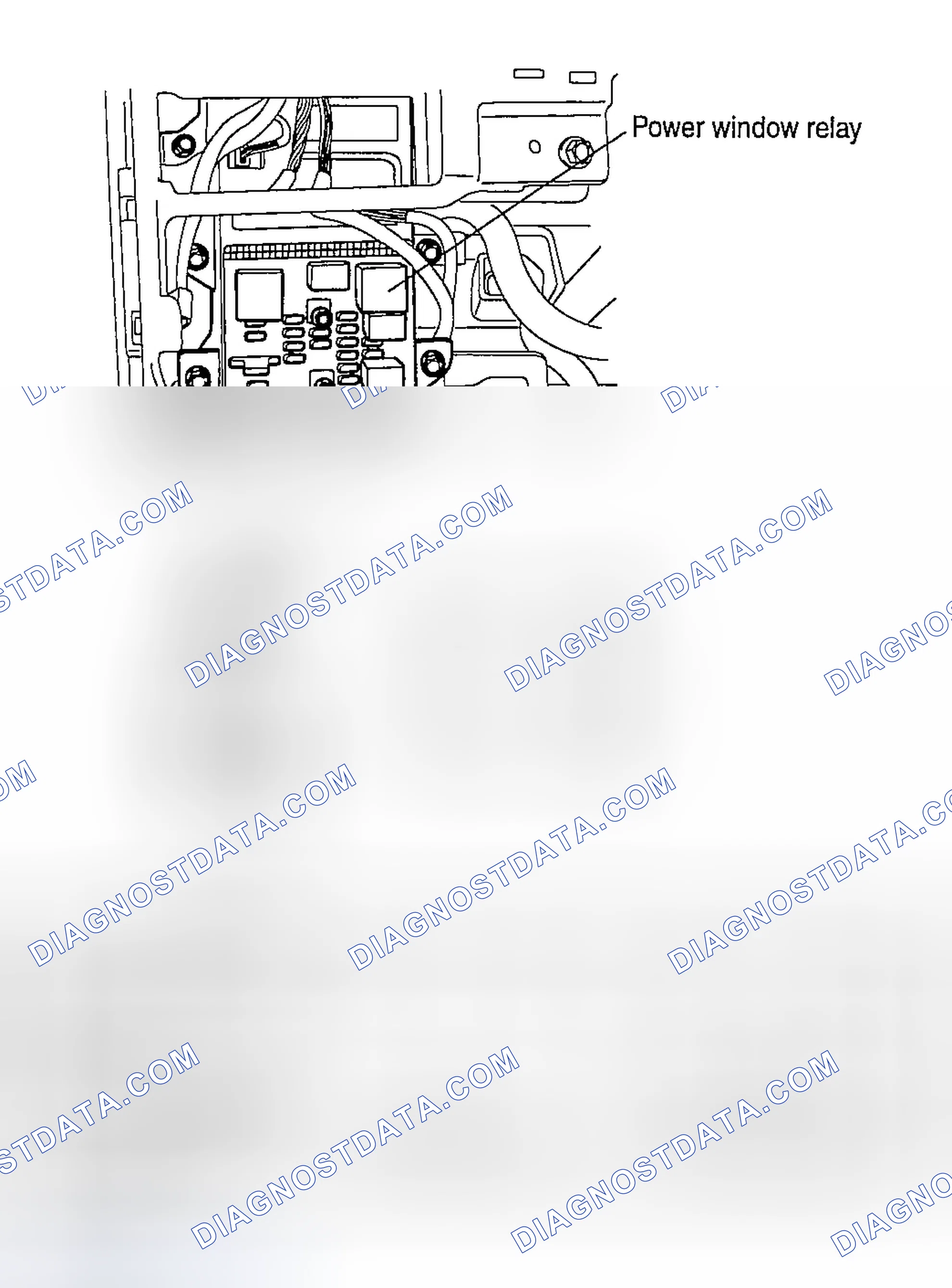 Scheme 18: POWER WINDOW RELAY INSPECTION
