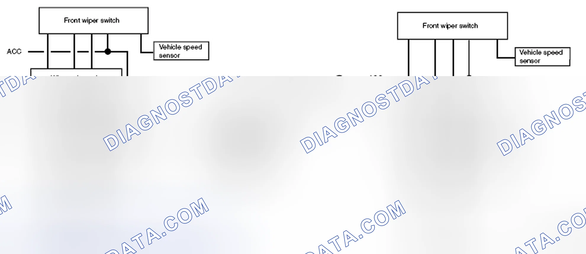 Scheme 5: Vehicle Speed Sensitive Intermittent Wipers Circuit Diagram (With And Without Wiper Relay Unit)