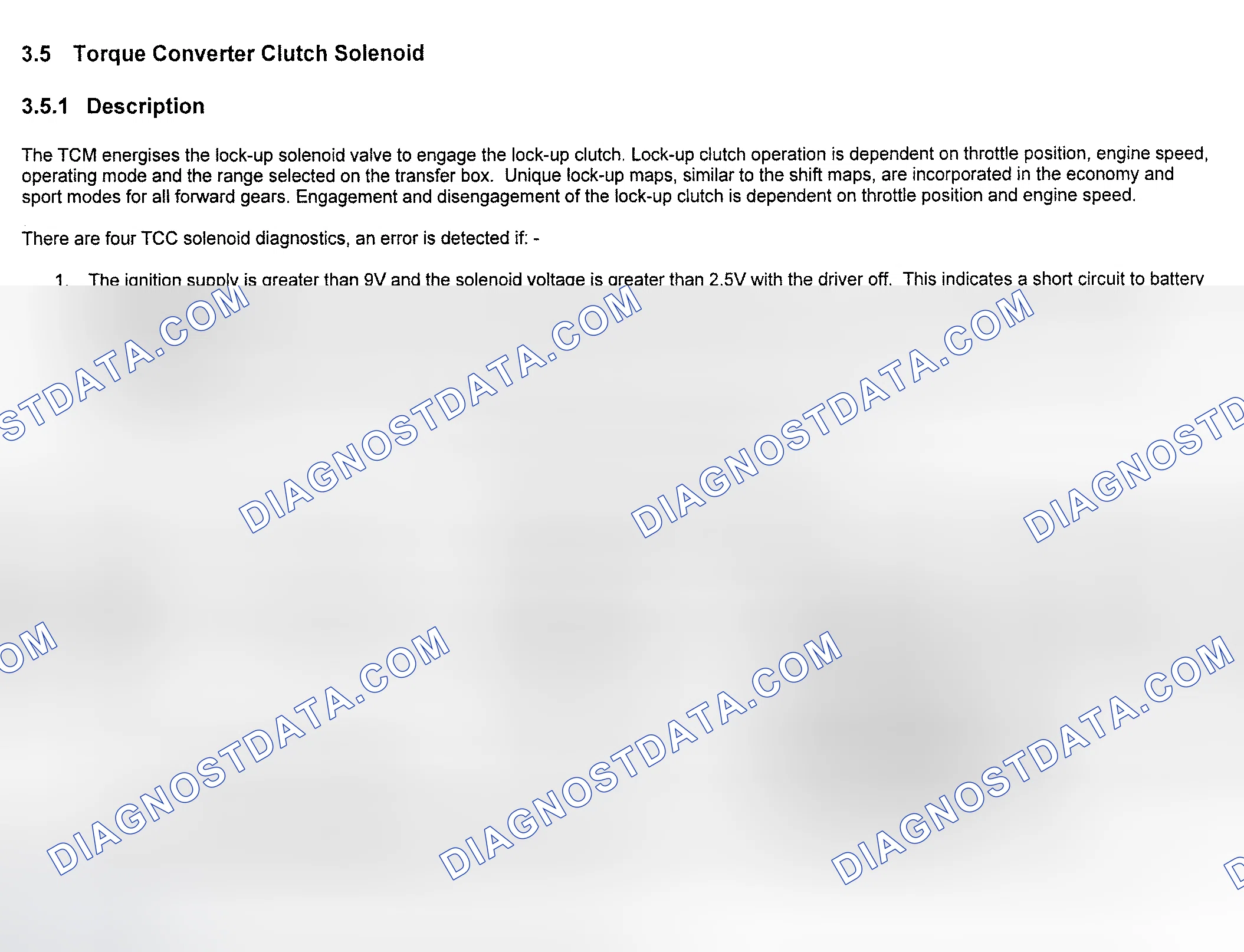 Scheme 1: Torque Converter Clutch Solenoid Monitoring
