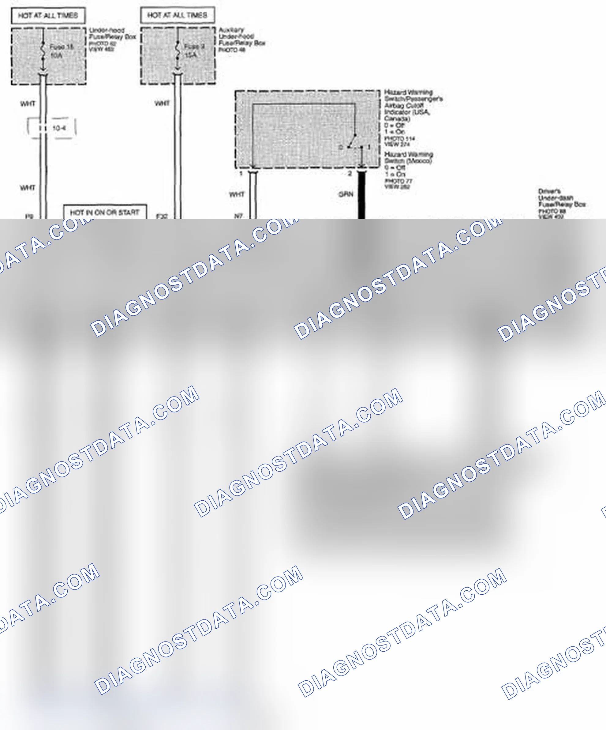 Scheme 239: Turn Signal And Hazard Warning Lights Circuit Diagram (Page 110-14)