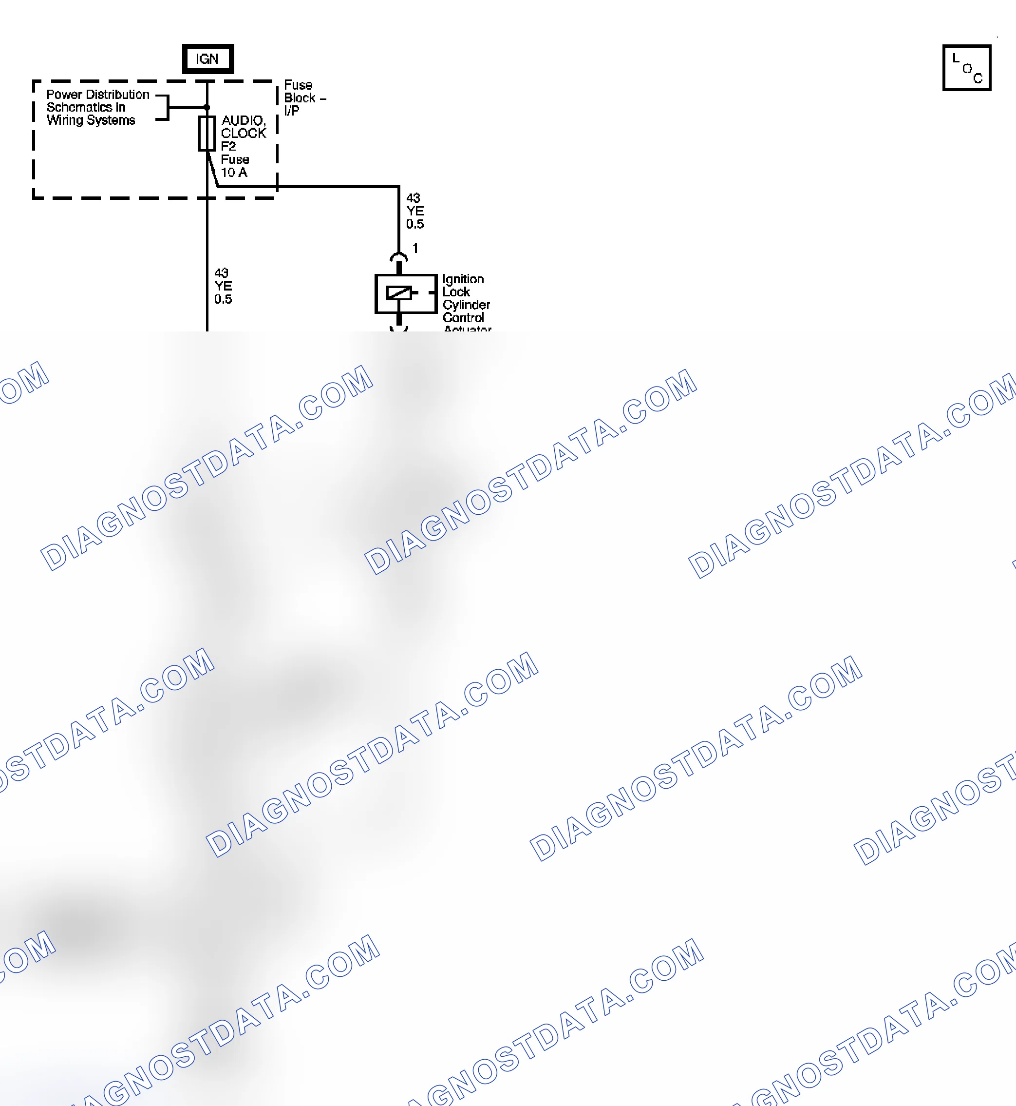 Scheme 1: Column/Ignition Lock Schematics