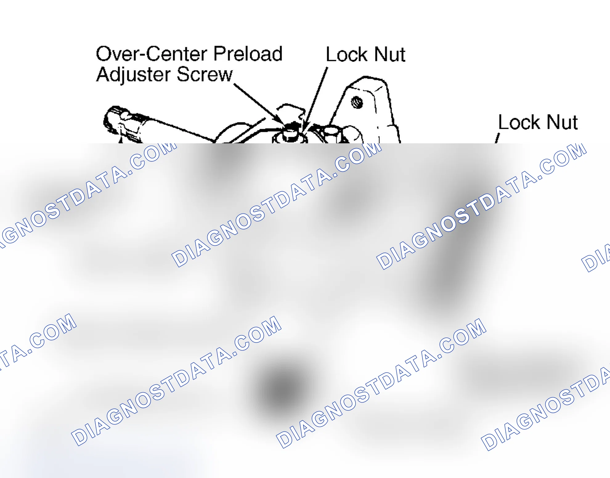 Scheme 1: Adjustment Points for Steering Gear. Worm bearing preload must be adjusted before over-center preload.