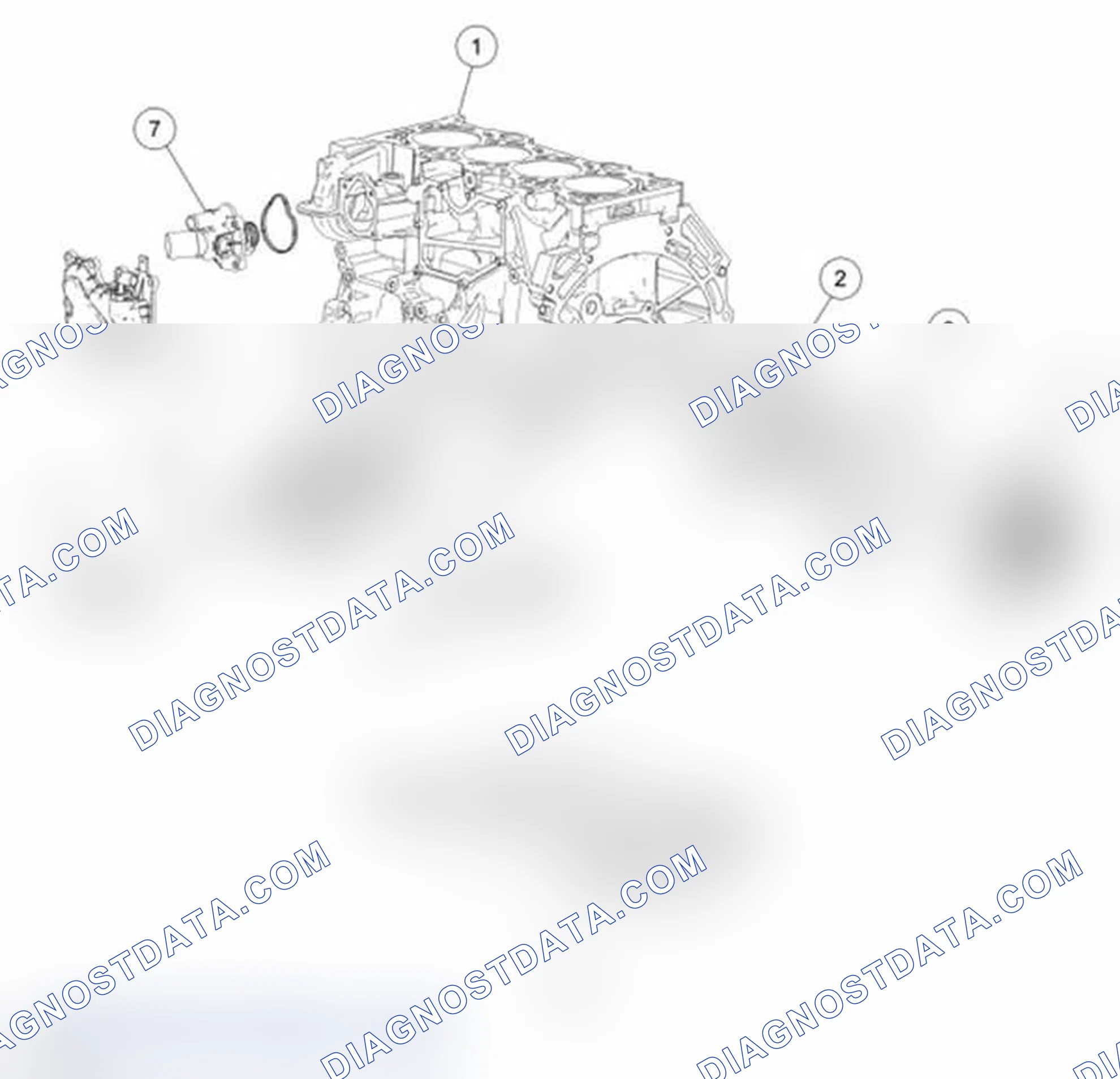 Scheme 1332: Lower Engine Block (View 1)