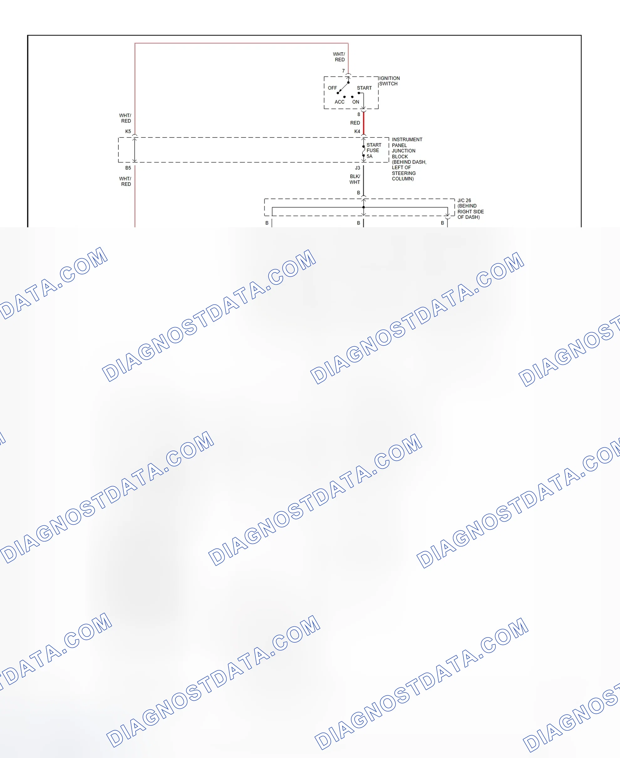Fig. 22: Starting System Wiring Diagram (Camry Solara)