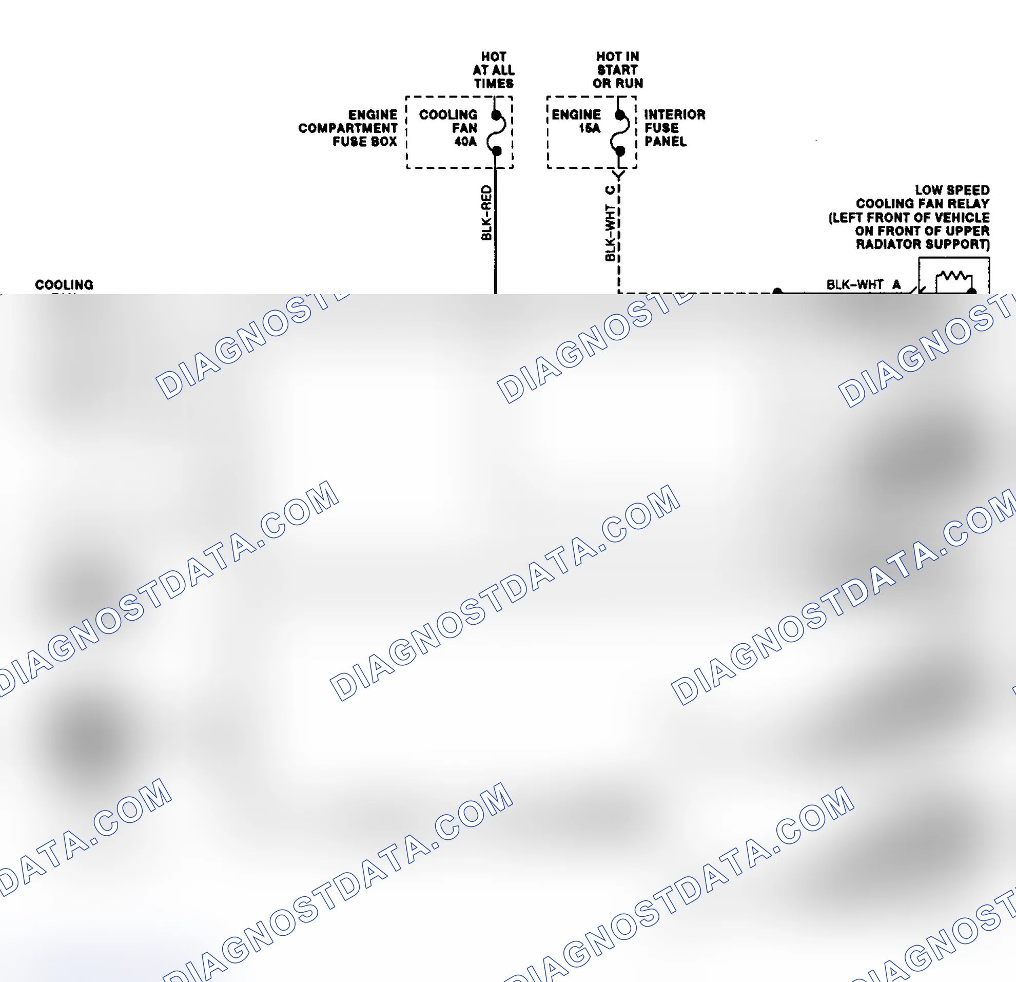 Scheme 7: Electric Cooling Fan Wiring Diagram (Probe 2.0L)