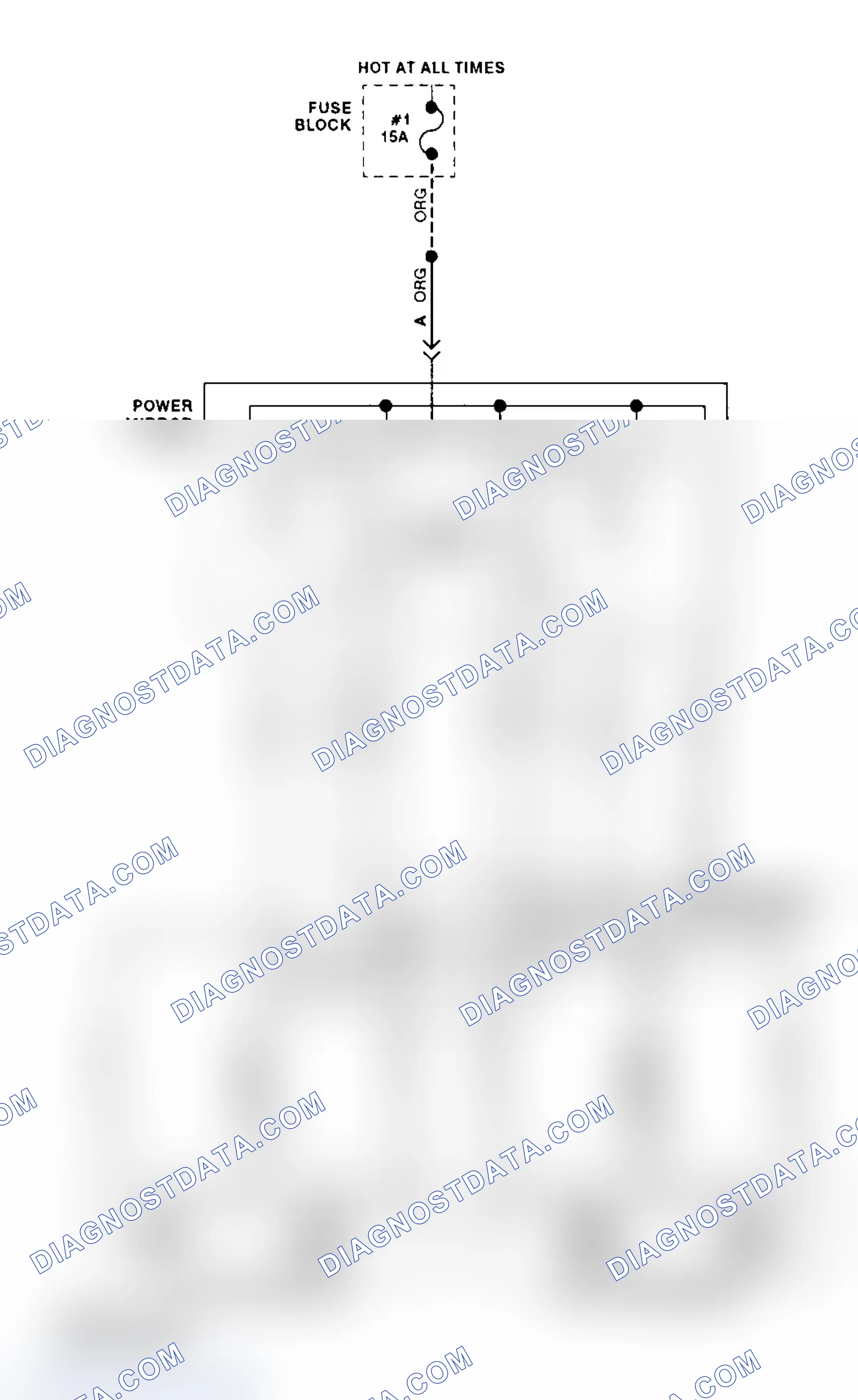 Scheme 2: Power Mirror Wiring Diagram