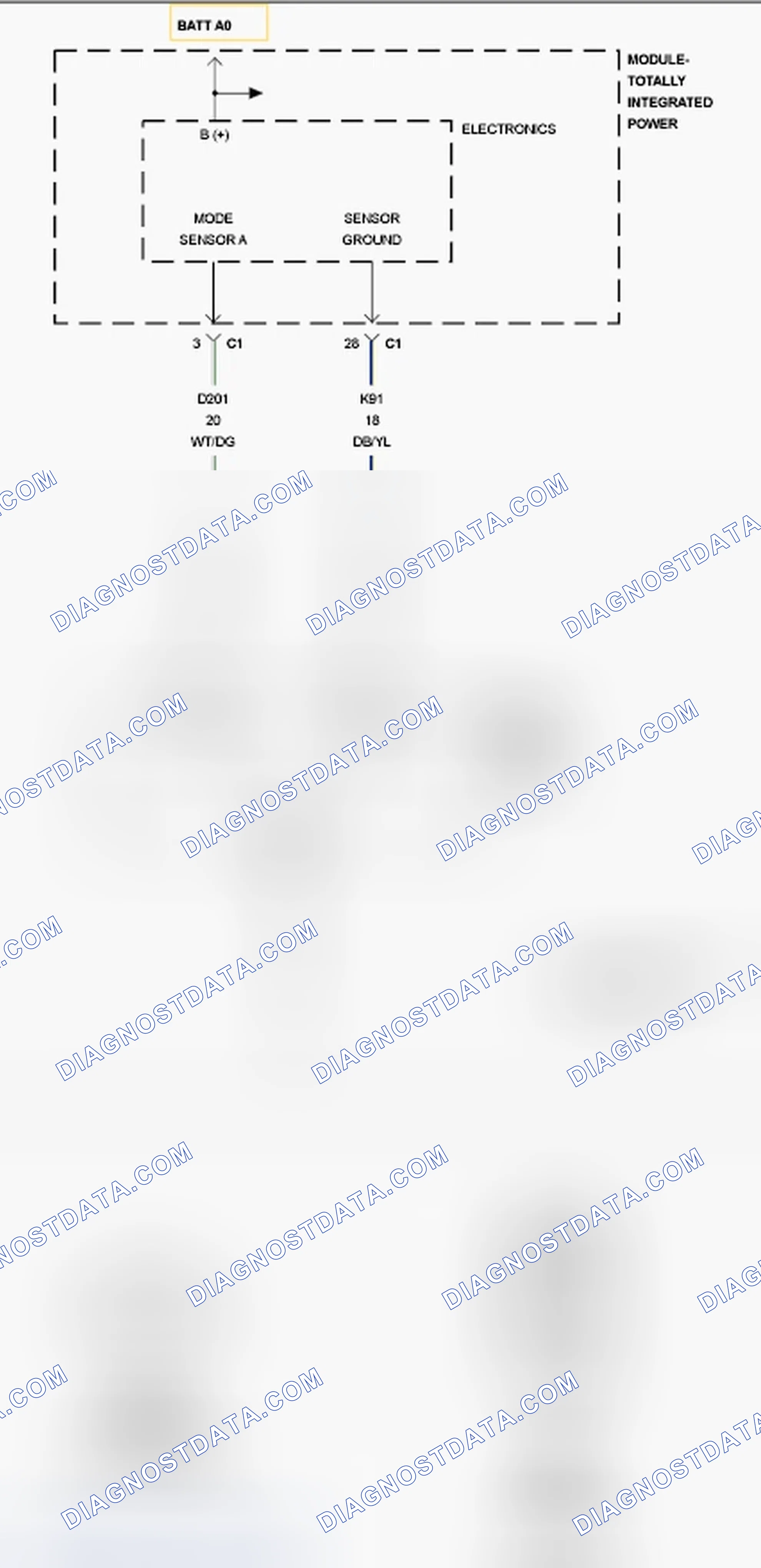 Scheme 340: C1404-TRANSFER CASE RANGE POSITION SENSOR CIRCUIT LOW
