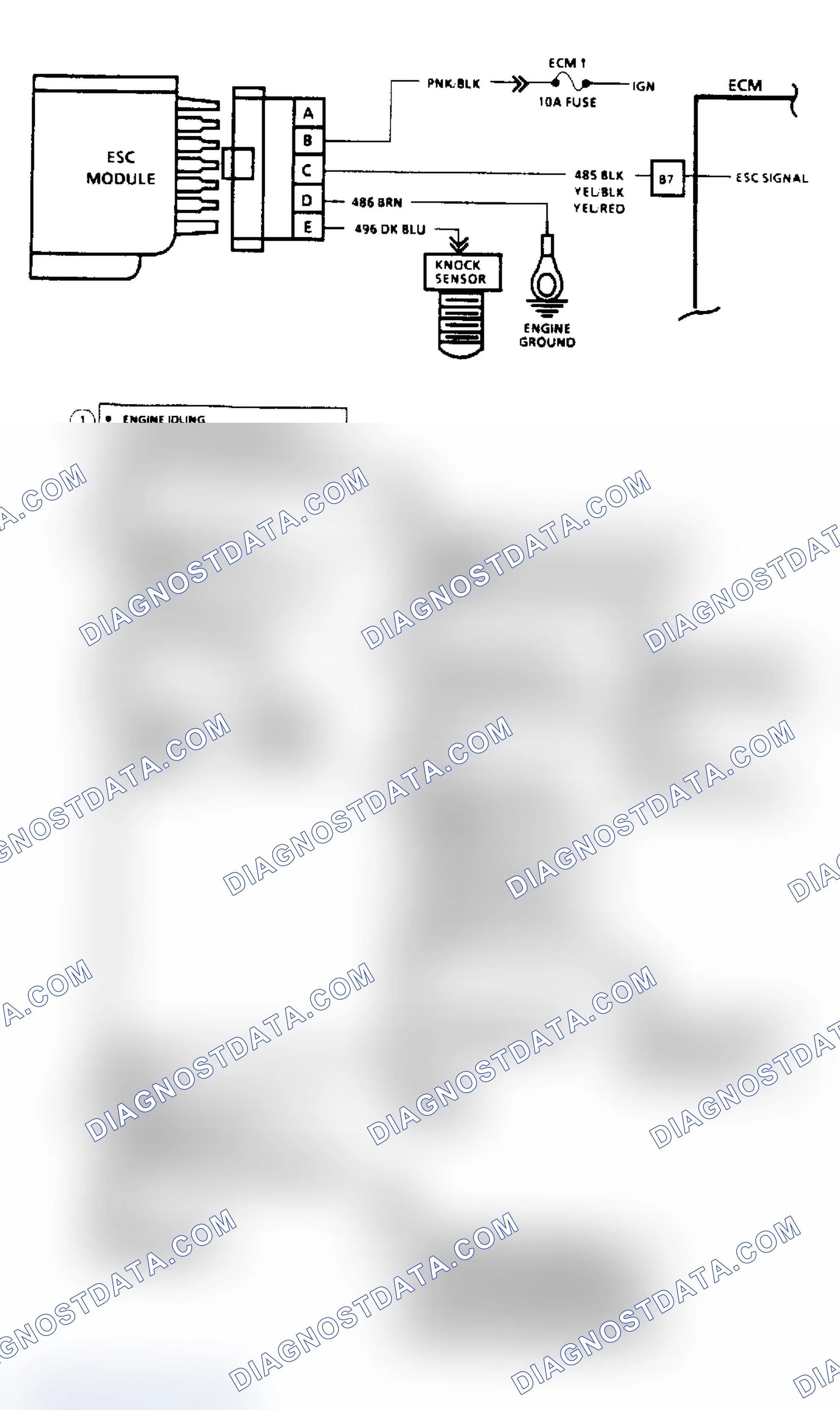 Scheme 74: Code 43: ESC Control Signal Voltage Low (Except 2.5L)