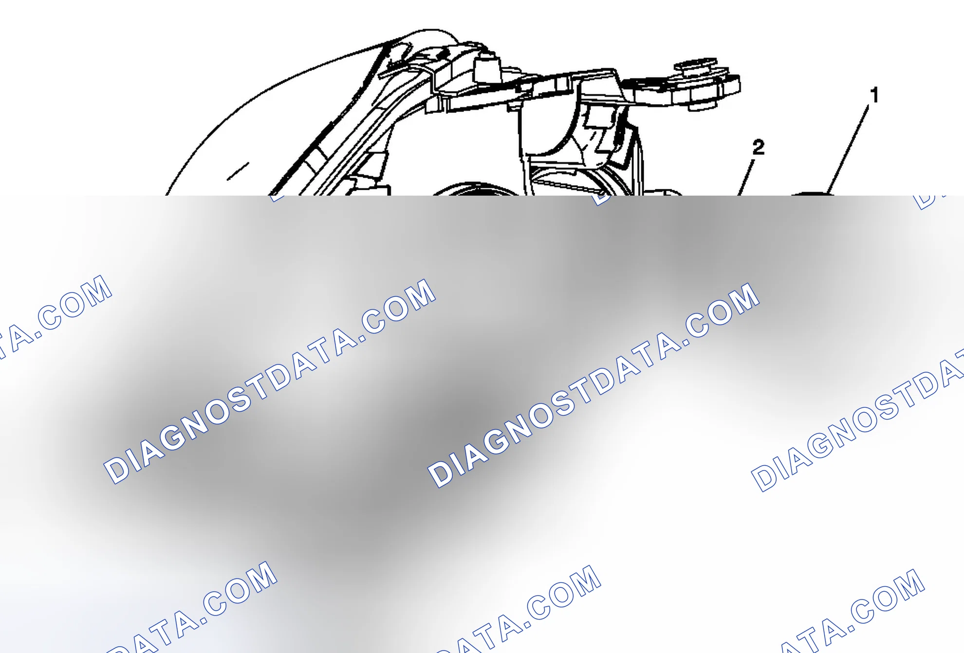 Scheme 49: Headlamp Bulb Replacement (High Beam without T96)
