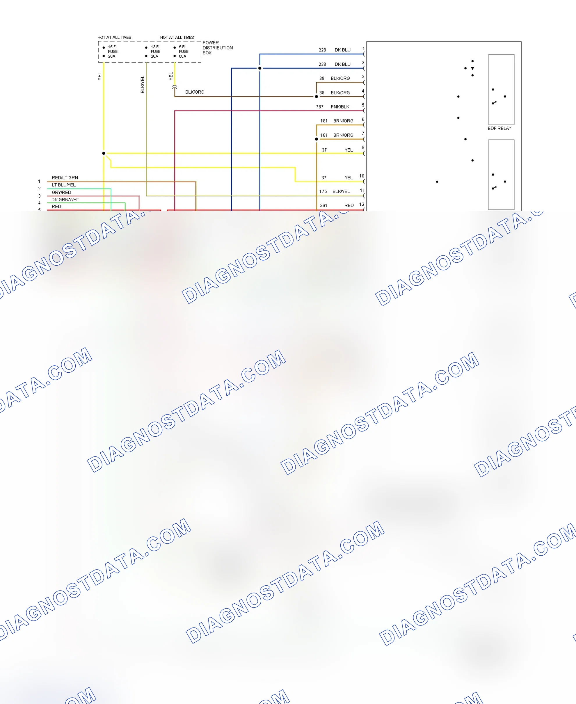 Scheme 12: EEC-V Wiring Diagram Cougar 4.6L & Thunderbird 4.6L - 5 Of 5