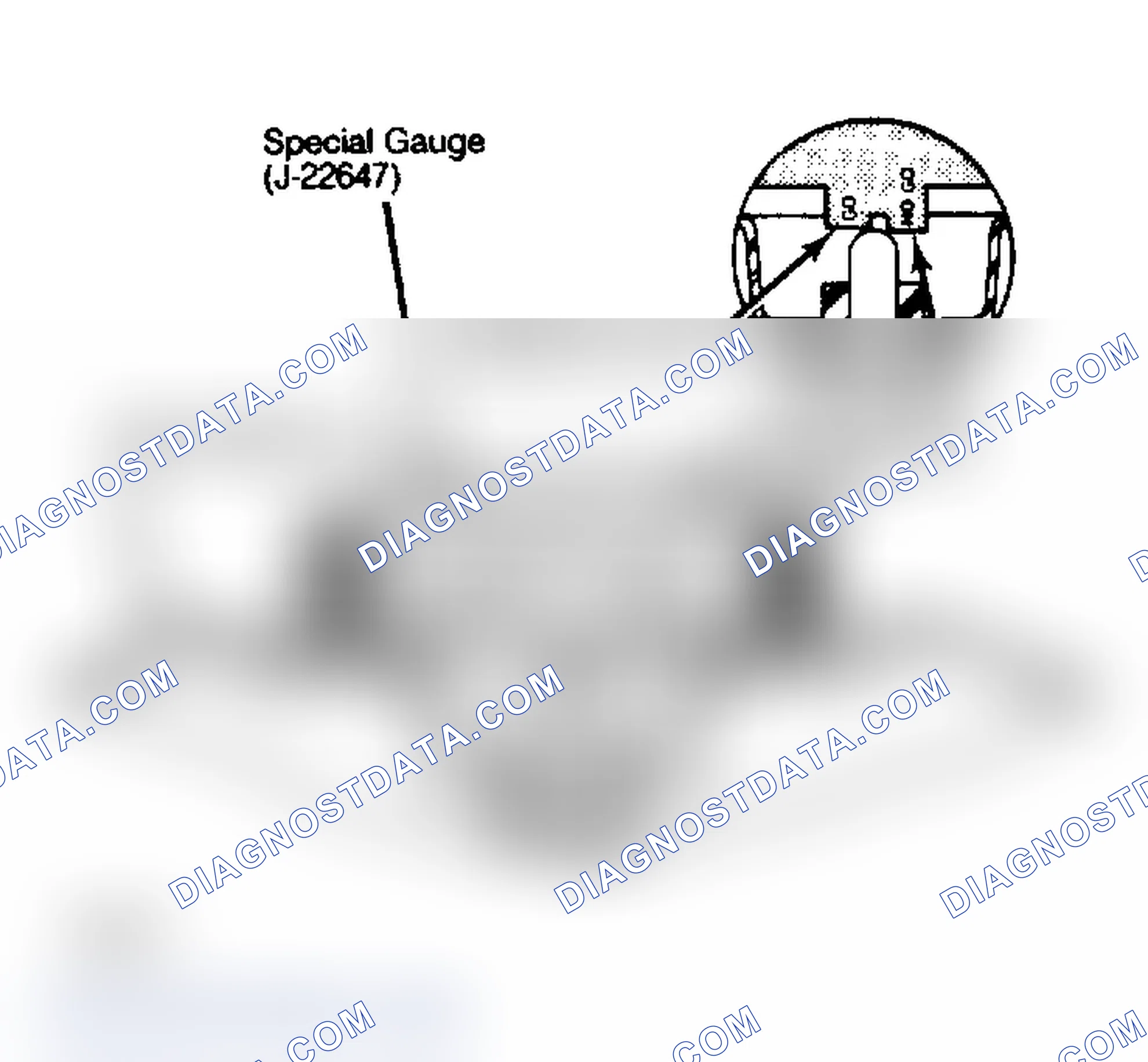 Scheme 6: Push Rod Gauging Method with "Go/No-Go" Gauge J-22647