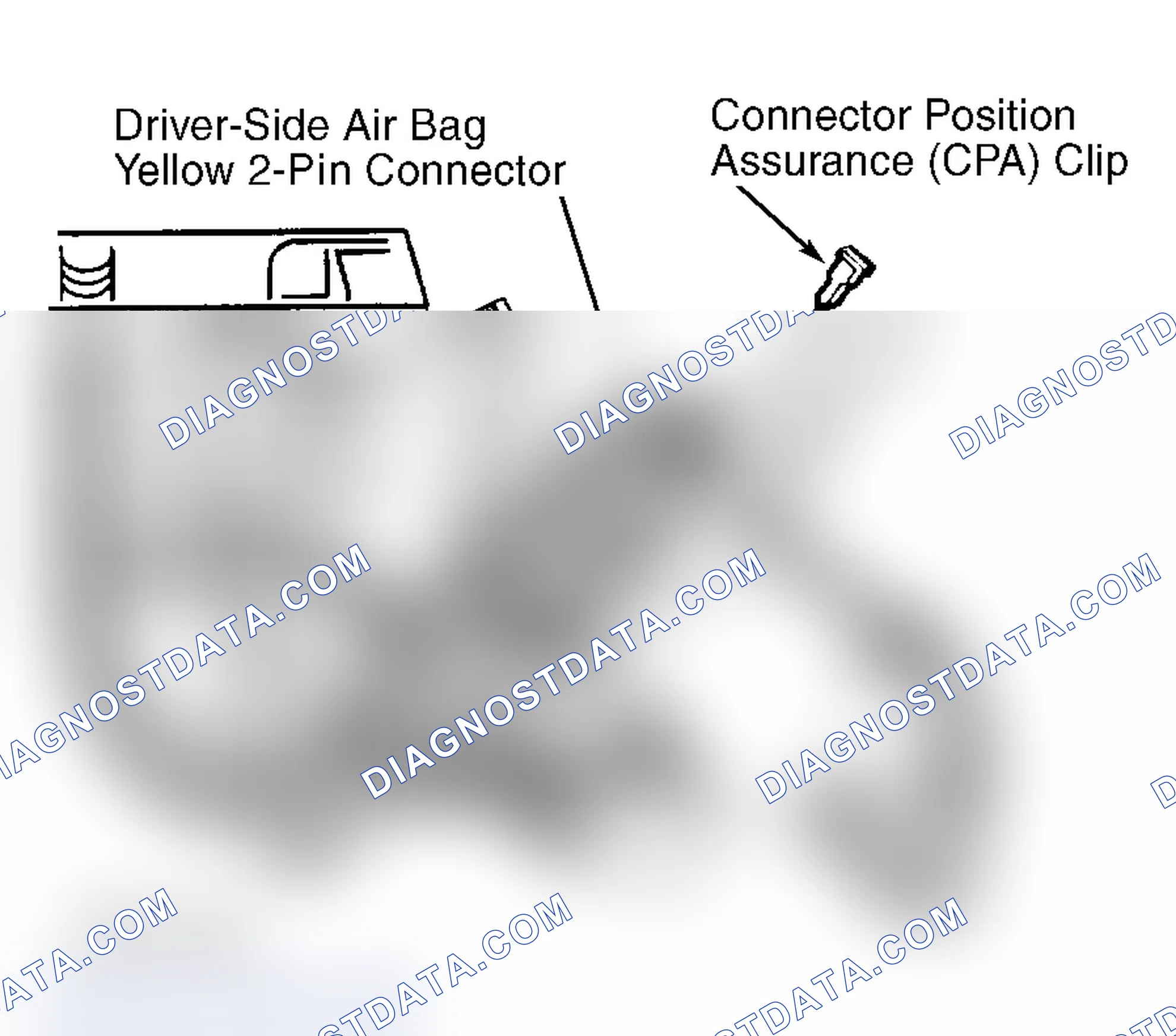 Scheme 35: Identifying Driver Air Bag Yellow 2-Pin Connector (Montana, Silhouette & Venture)
