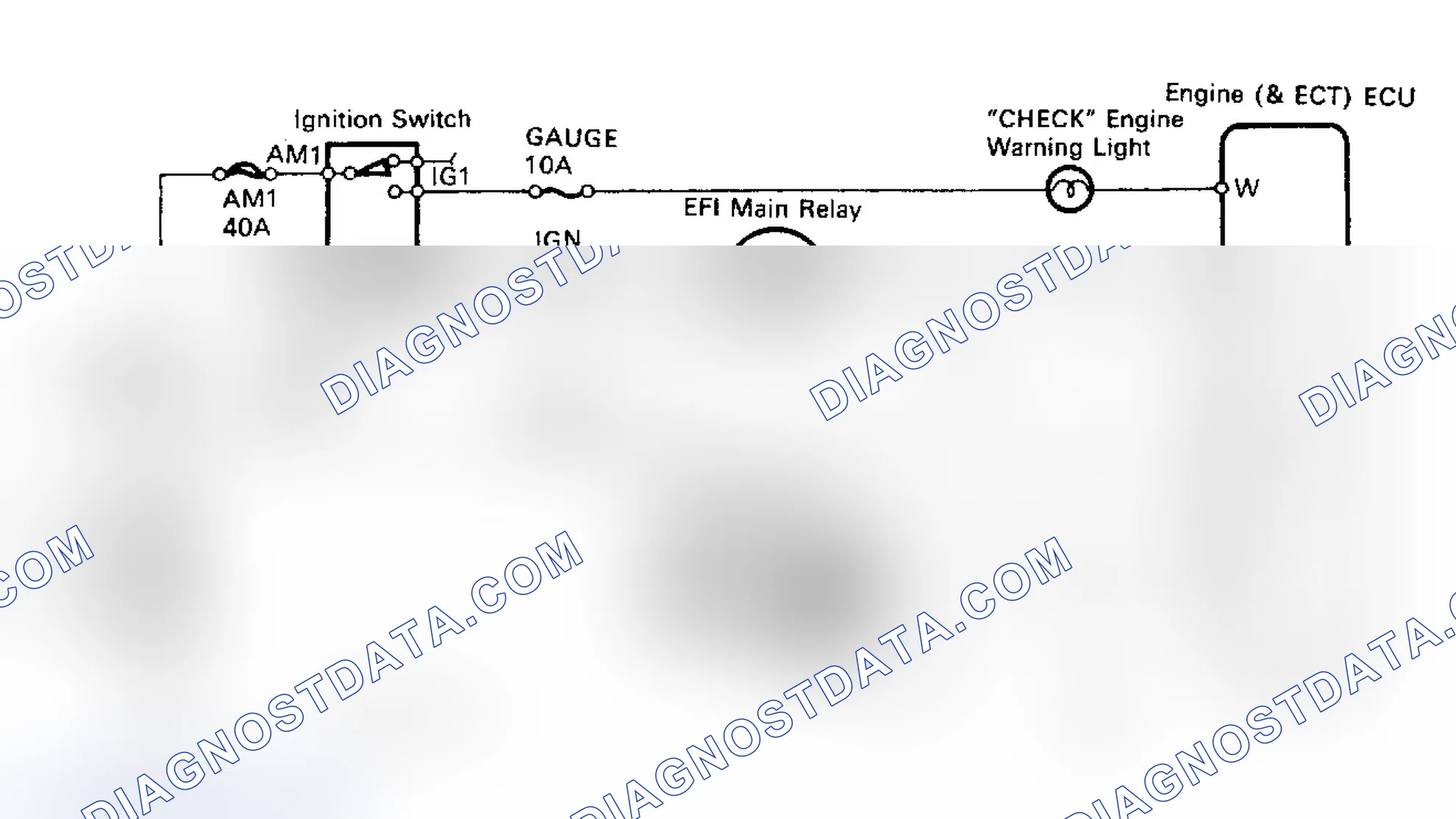 Scheme 7: Diagnostic Circuit Check Schematic (5S-FE 4-Cylinder)