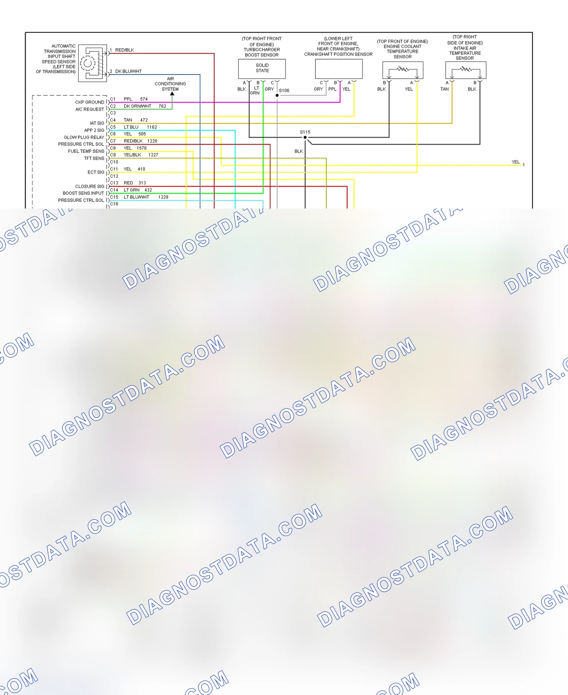 Scheme 133: PCM Wiring Diagram (Chevy Express & Savana - 6.5L - California - 1 Of 4)