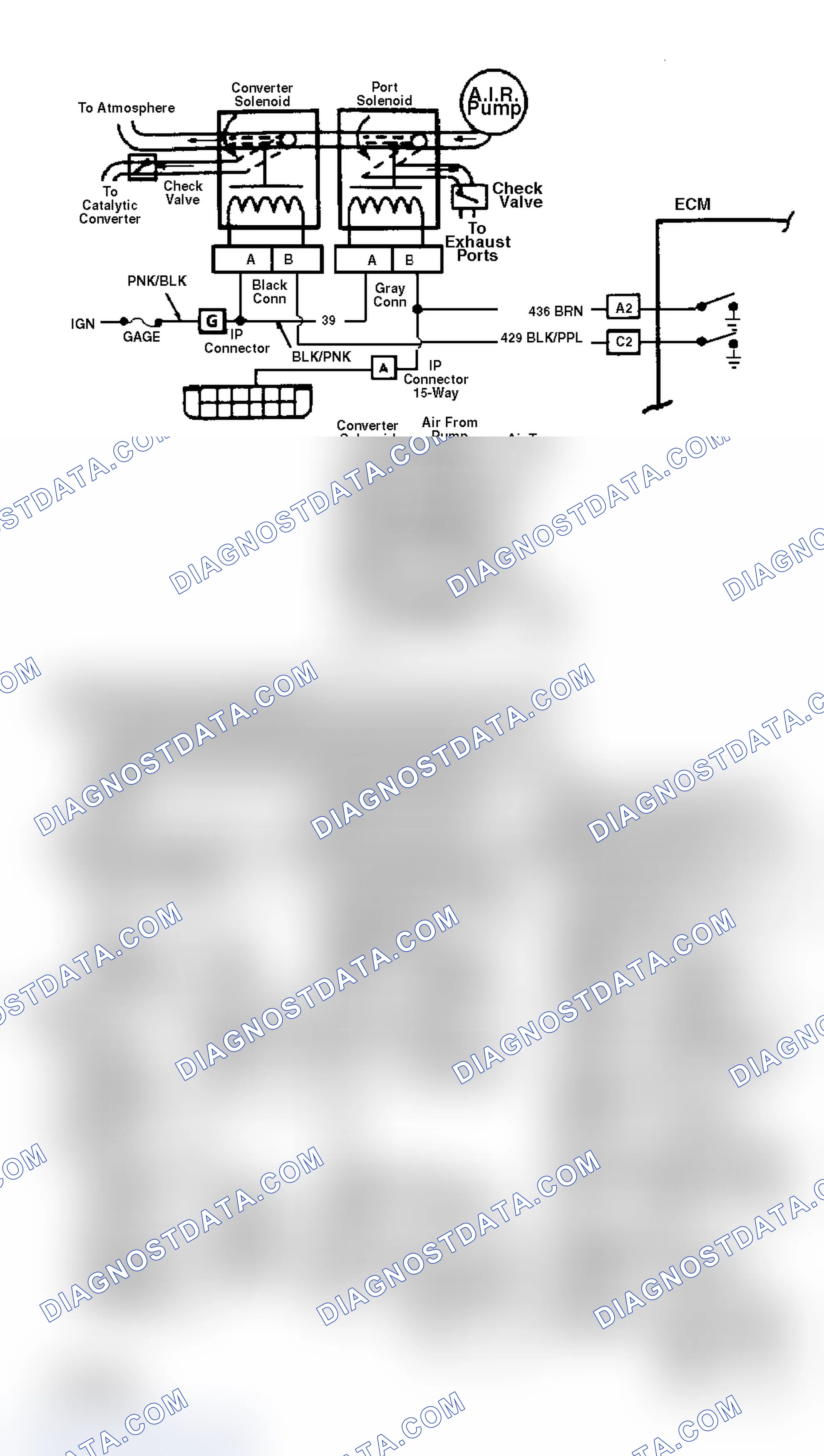 Scheme 234: Chart C6B, Air Management Check, Schematic