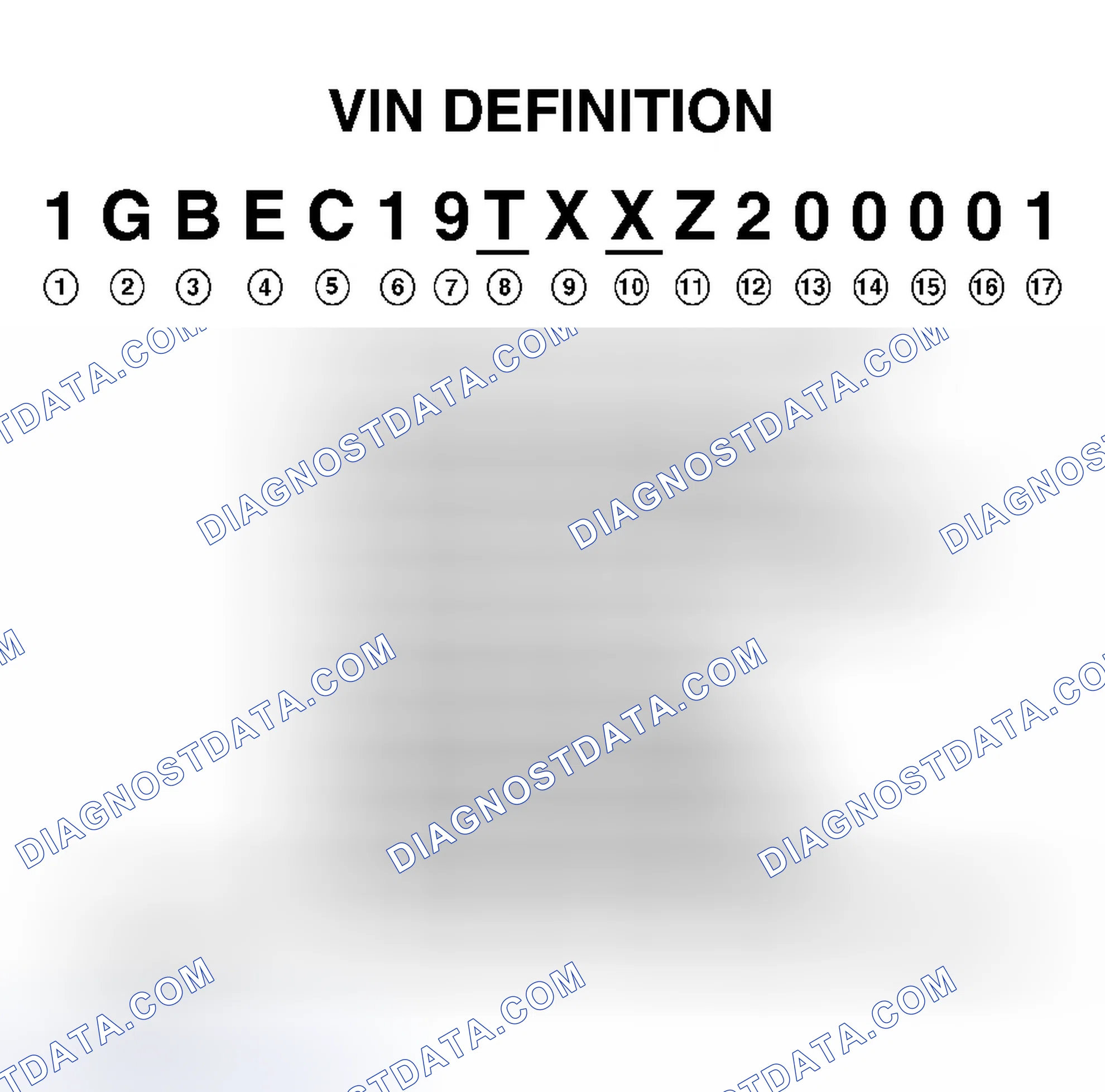 Scheme 1: VIN Character Position & Definition