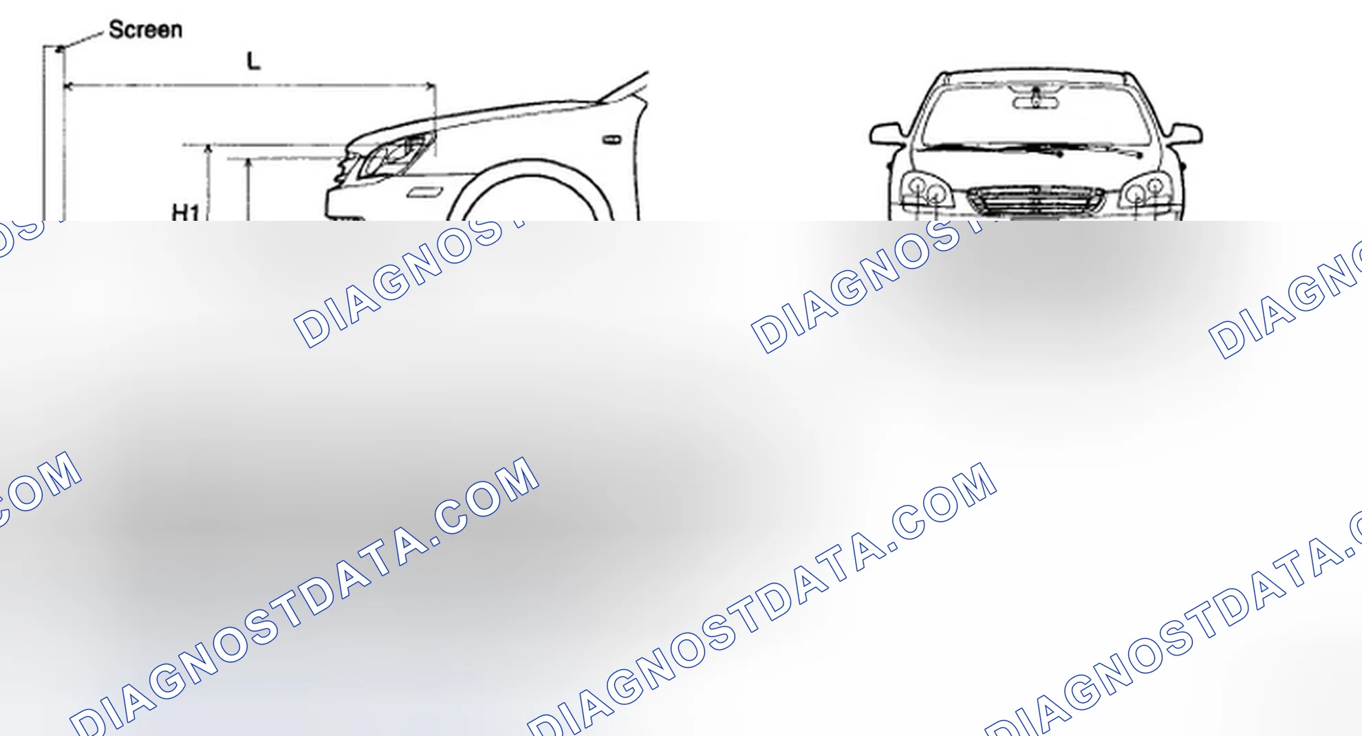 Scheme 26: HEAD LAMP AND FOG LAMP AIMING POINT