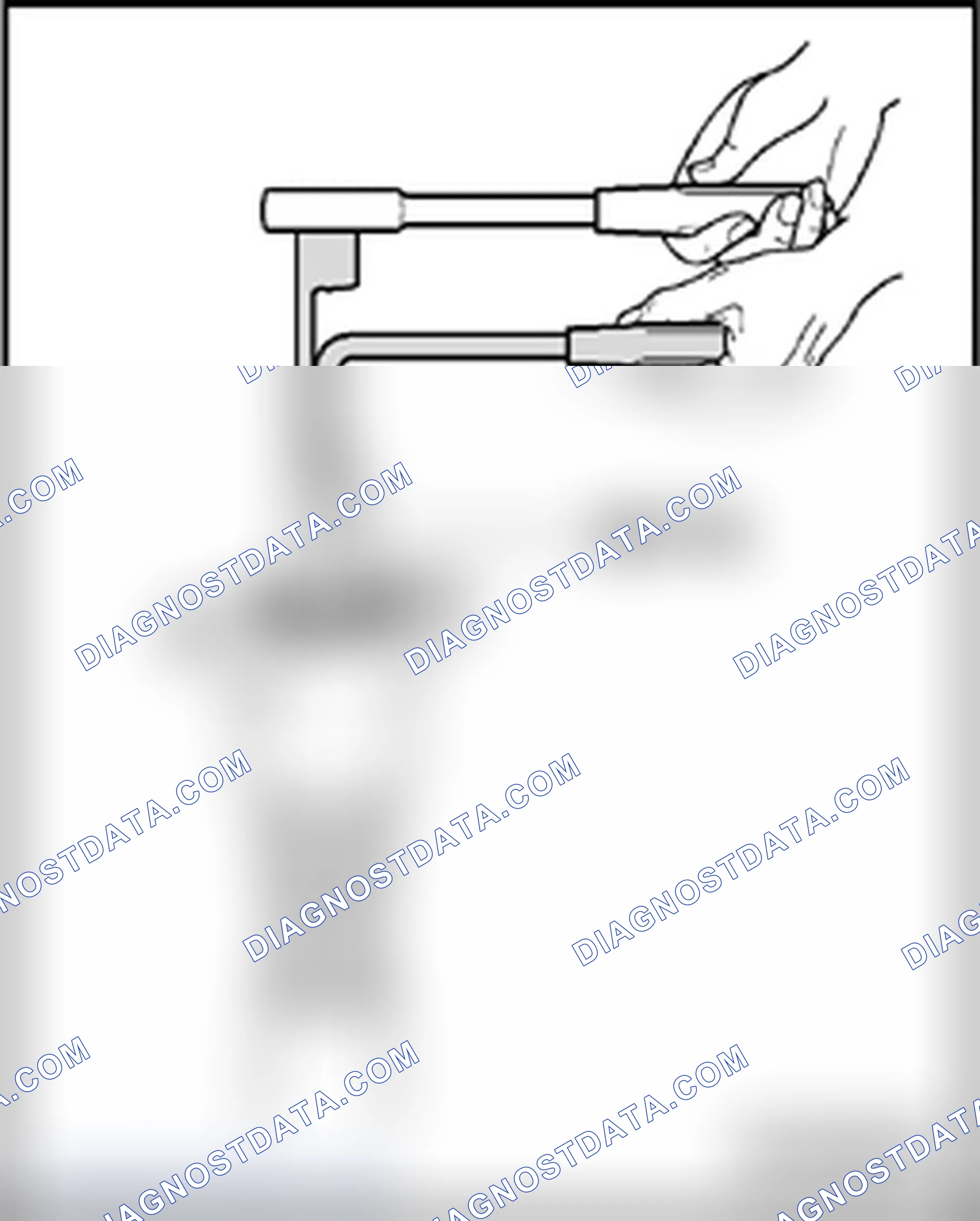 Scheme 237: Loosening and tightening threaded connection for shock absorber mount