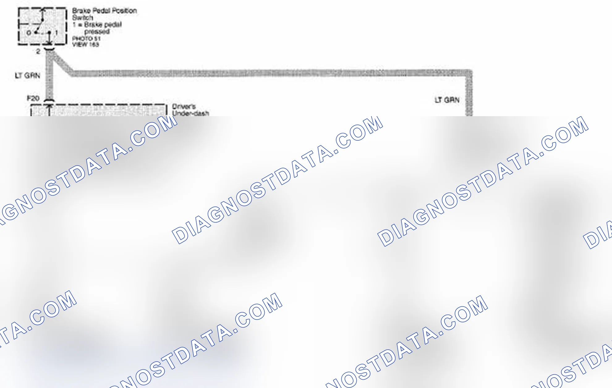 Scheme 152: Brake Pedal Position Circuit Diagram (Page 15-2)