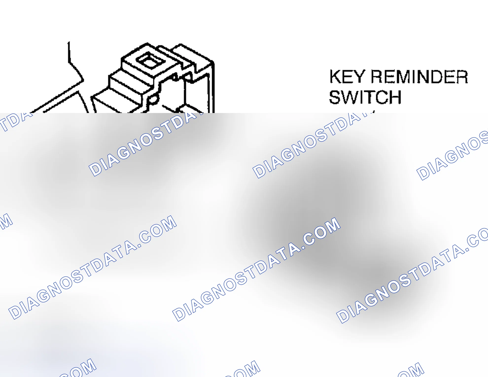 Scheme 8: KEY REMINDER SWITCH REMOVAL/INSTALLATION